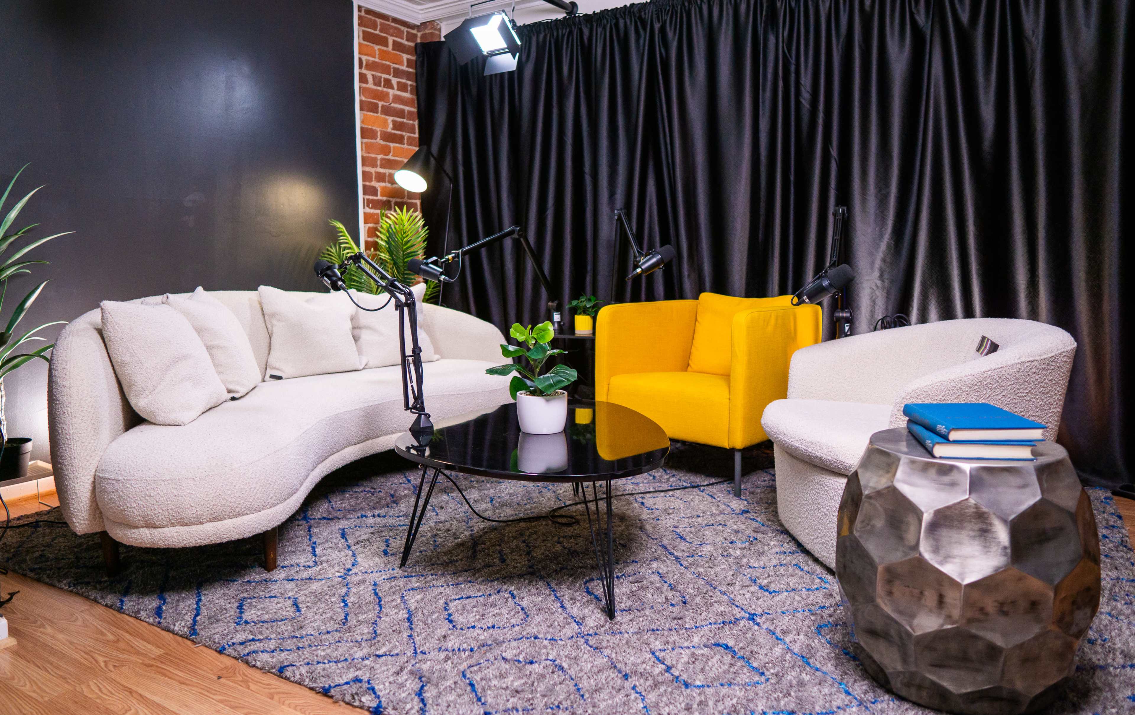 Premium Video Podcast Studio for Social Content + Multi-Person Shows Image in Carytown, Richmond, VA