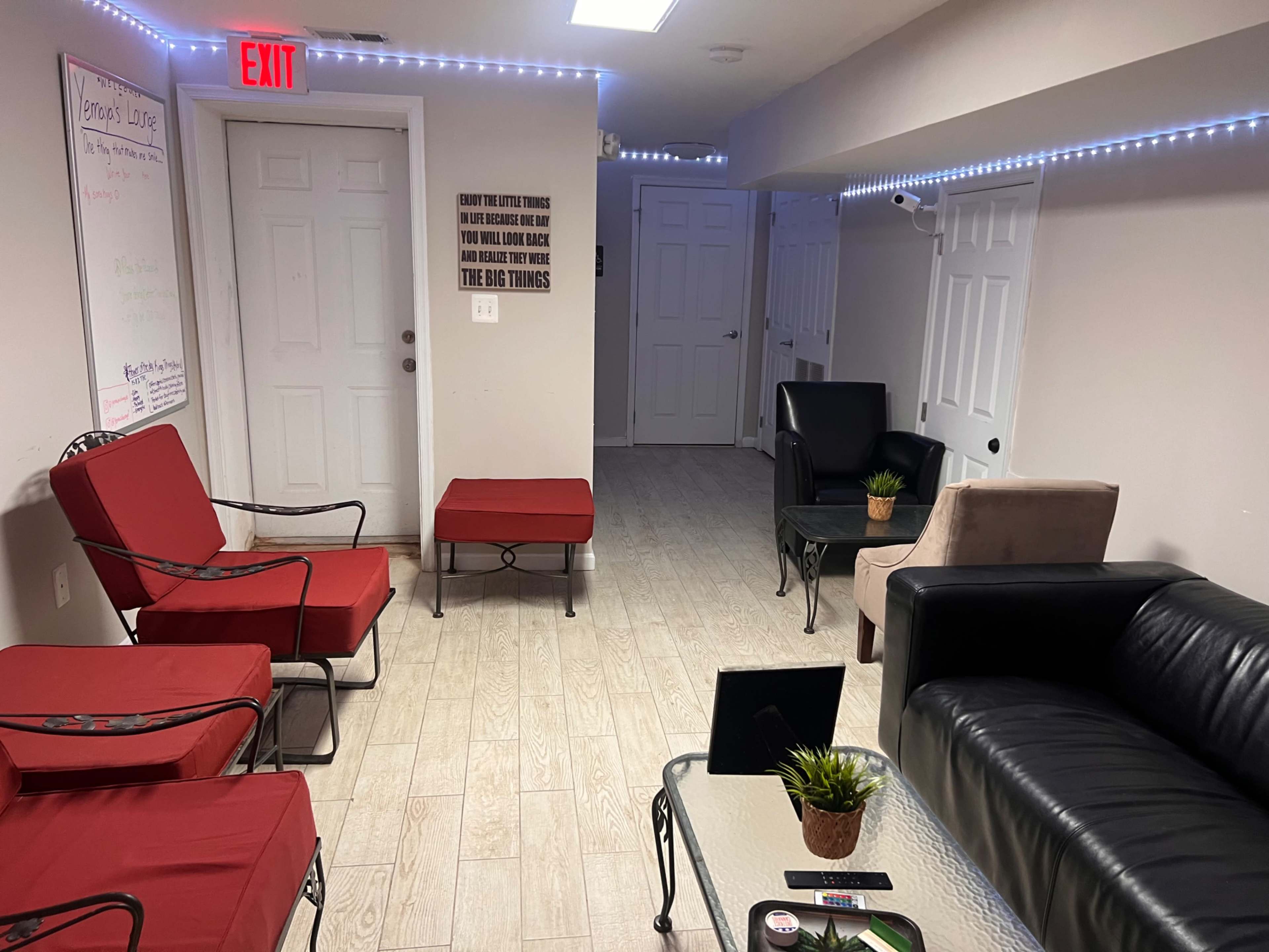 Intimate Lounge in licensed safe use treatment space inside a licensed dispensary. Image in Petworth, Washington, DC