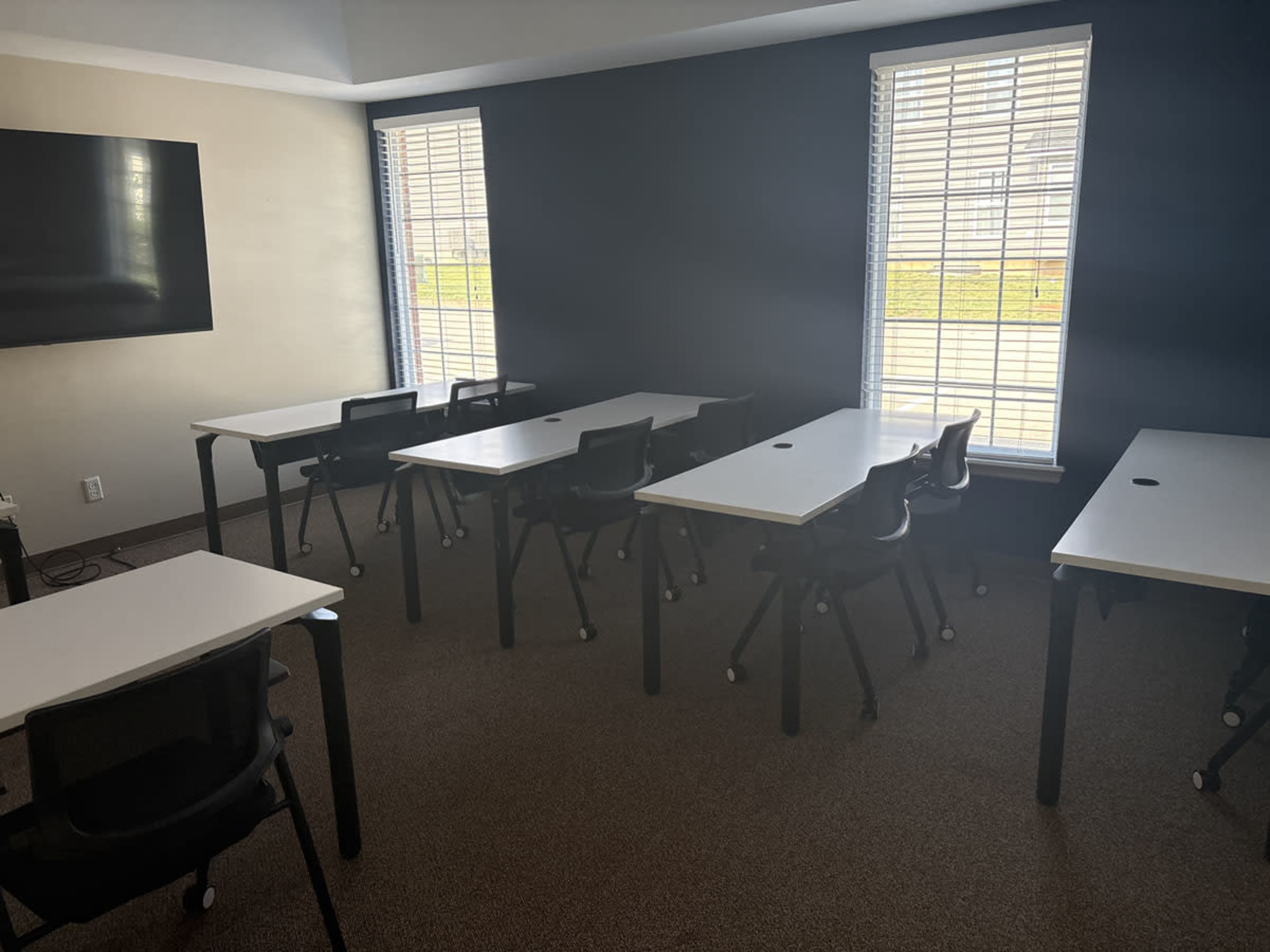 Classroom-style conference room in St. Peters, MO. Image in O'Fallon Township, St. Peters, MO