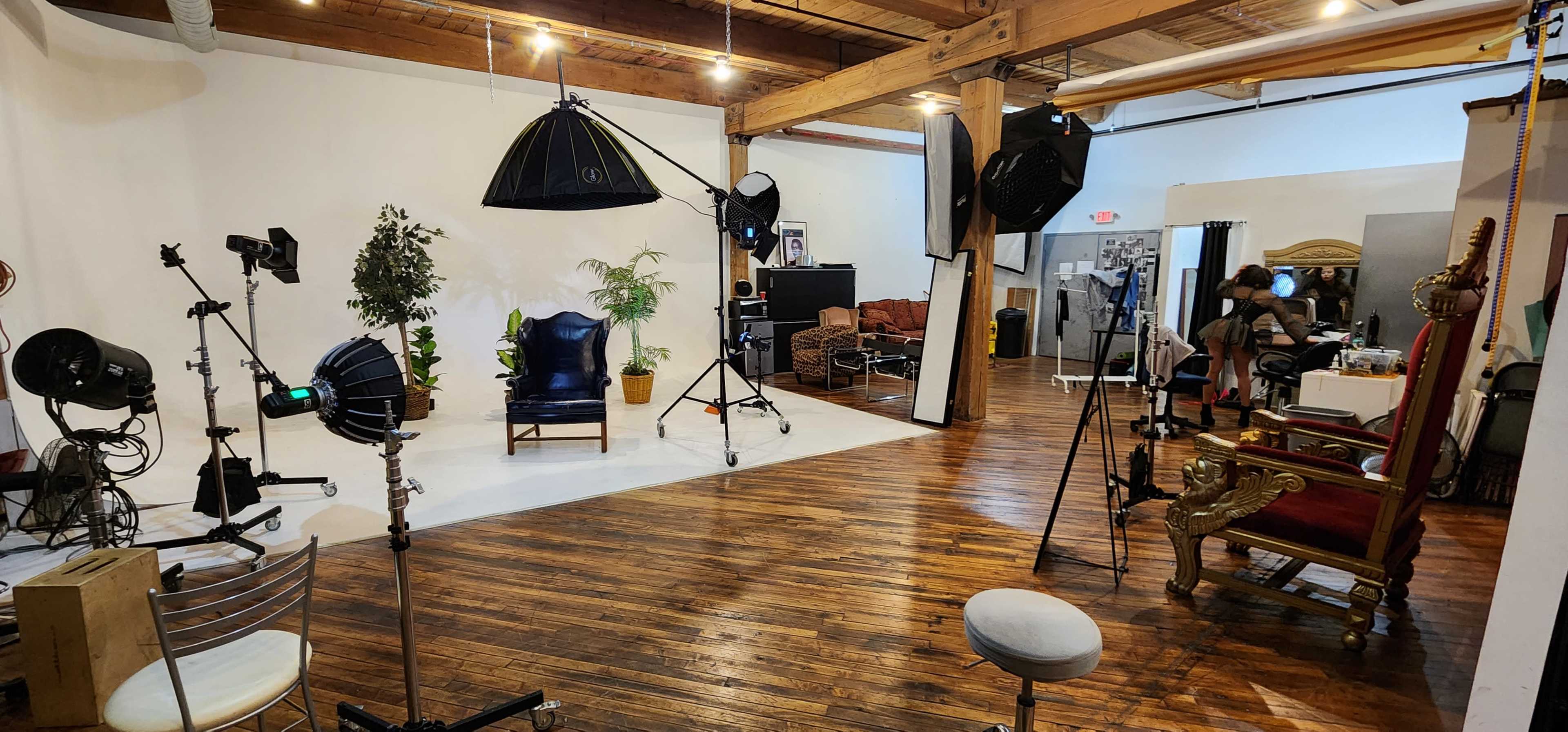 Professional Photography and Video Studio and event space with Cyc-wall Image in North Philadelphia, Philadelphia, PA