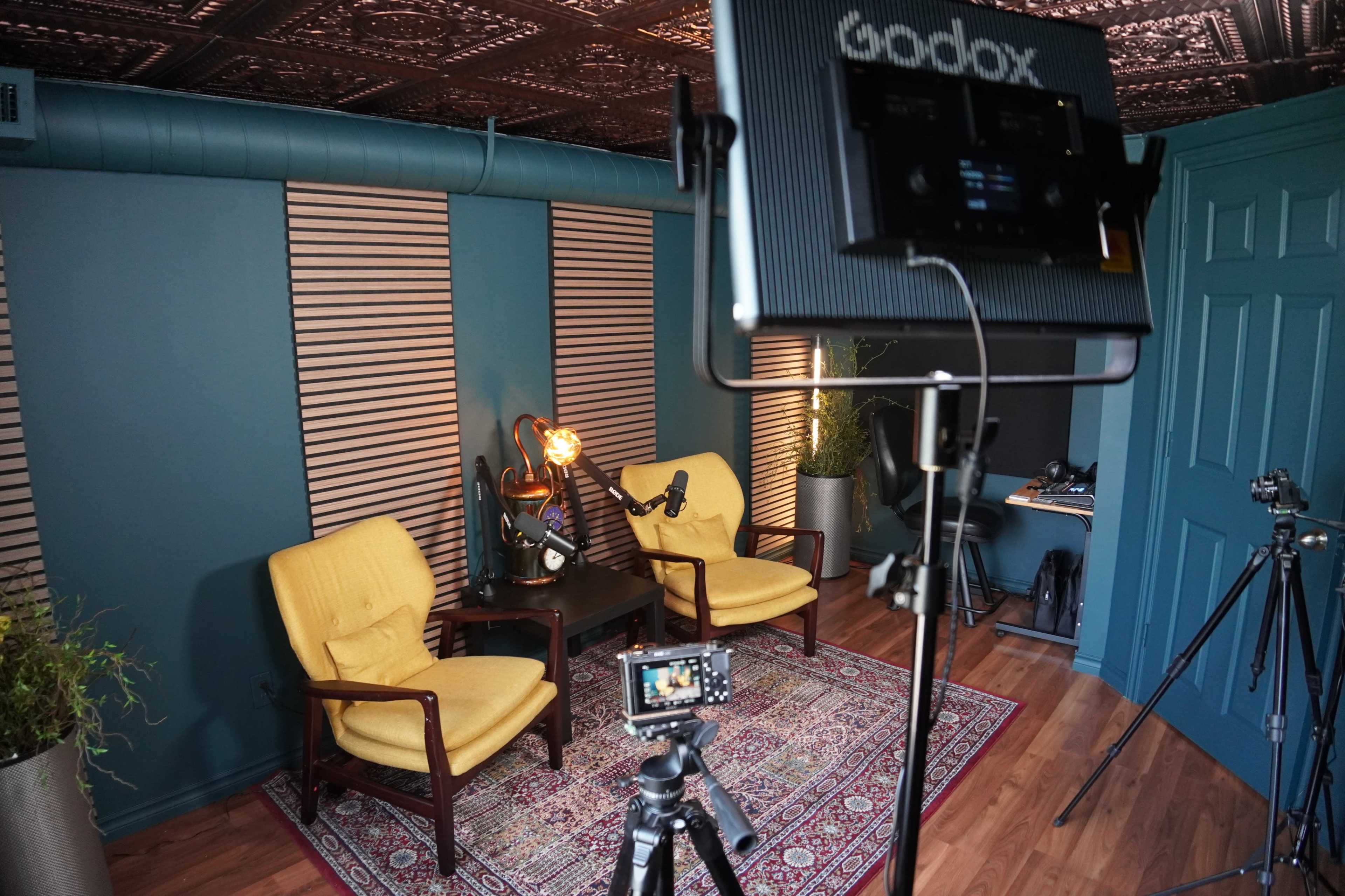 Podcast recording and media production rental space Image in Gibson, Hamilton, ON
