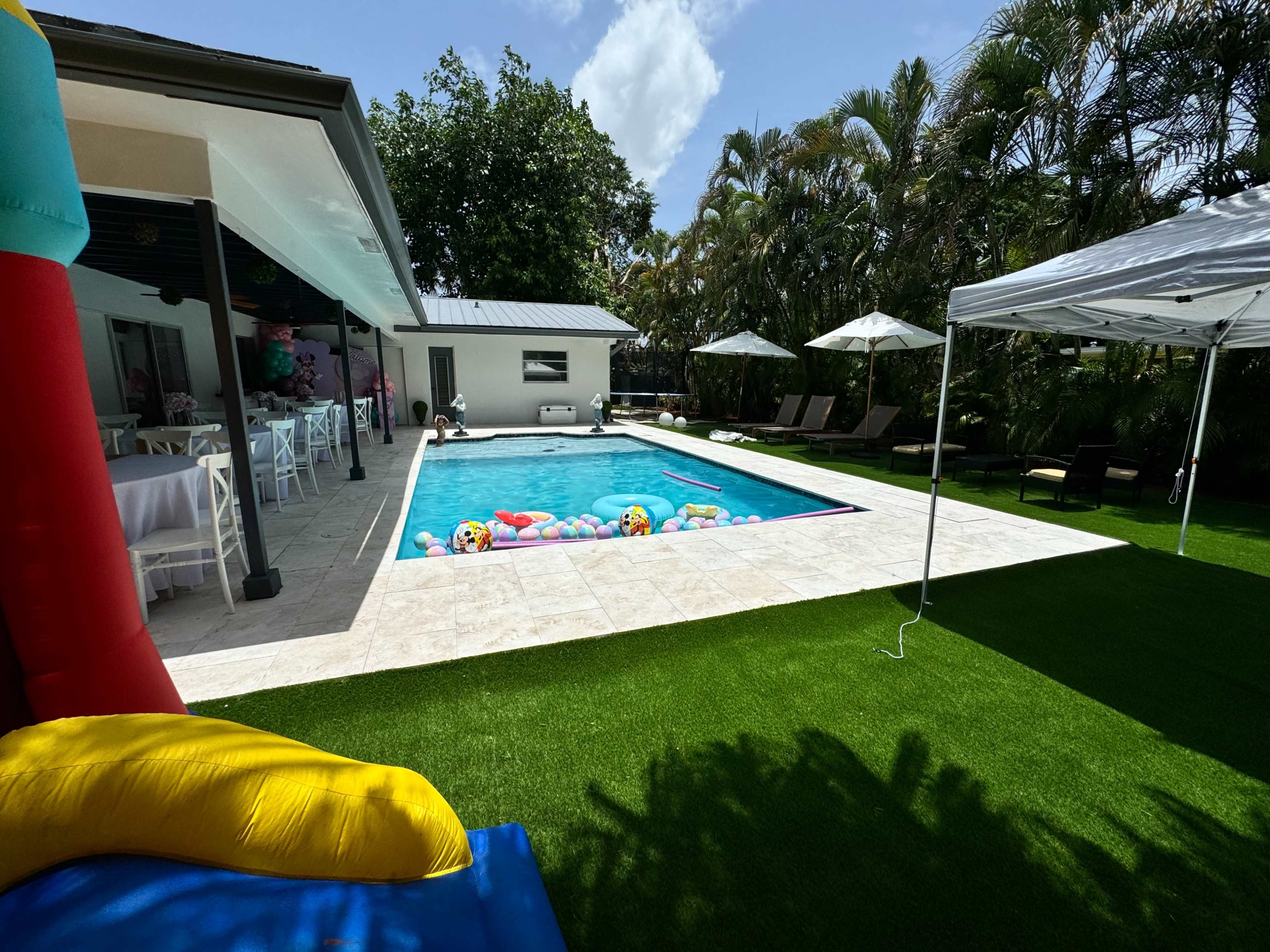 Backyard with pool Image in Plantation, Plantation, FL