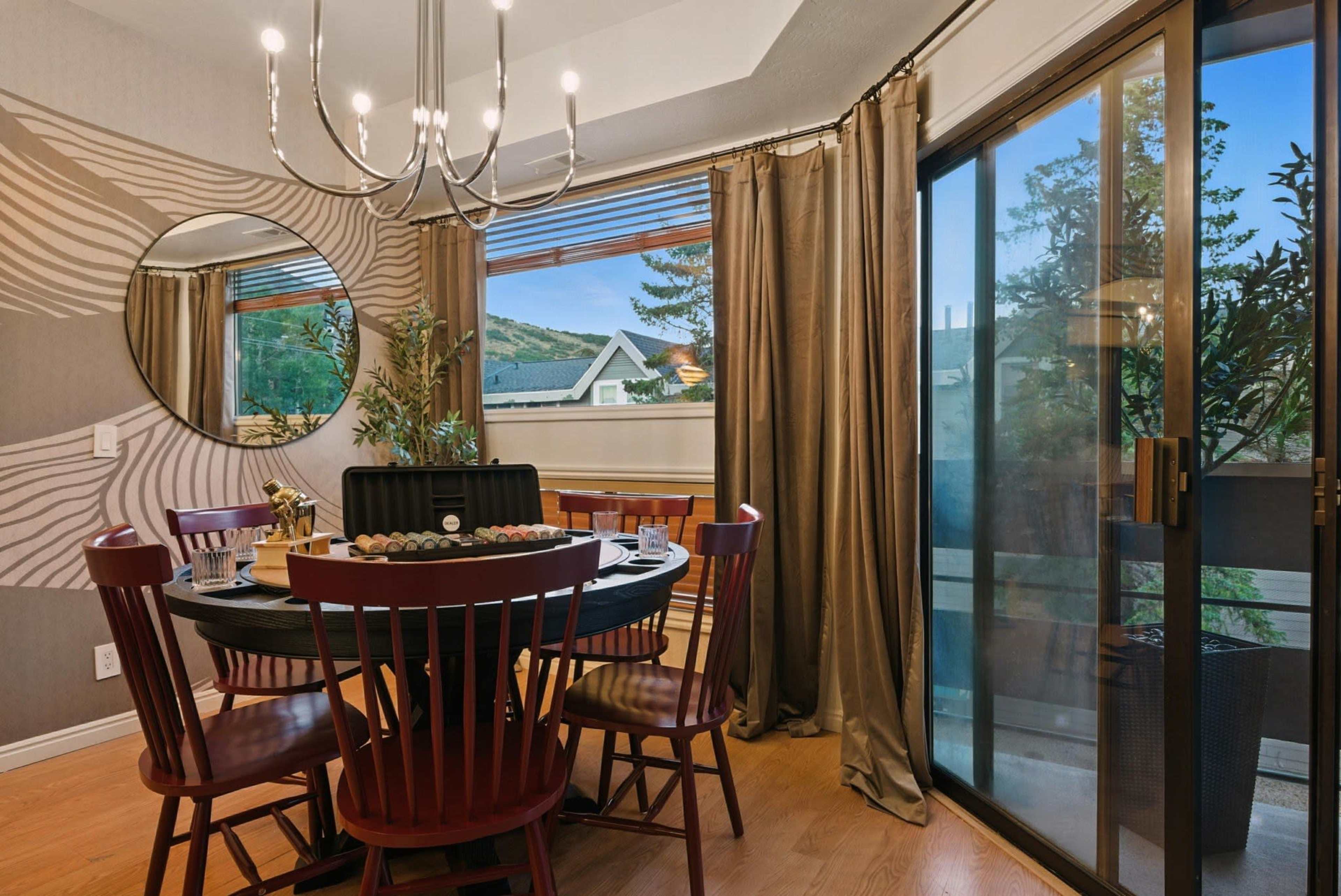 Color-Drenched Retro Ski Condo with a Chairlift Deck, Old Town Park City Image in Park City, Park City, UT