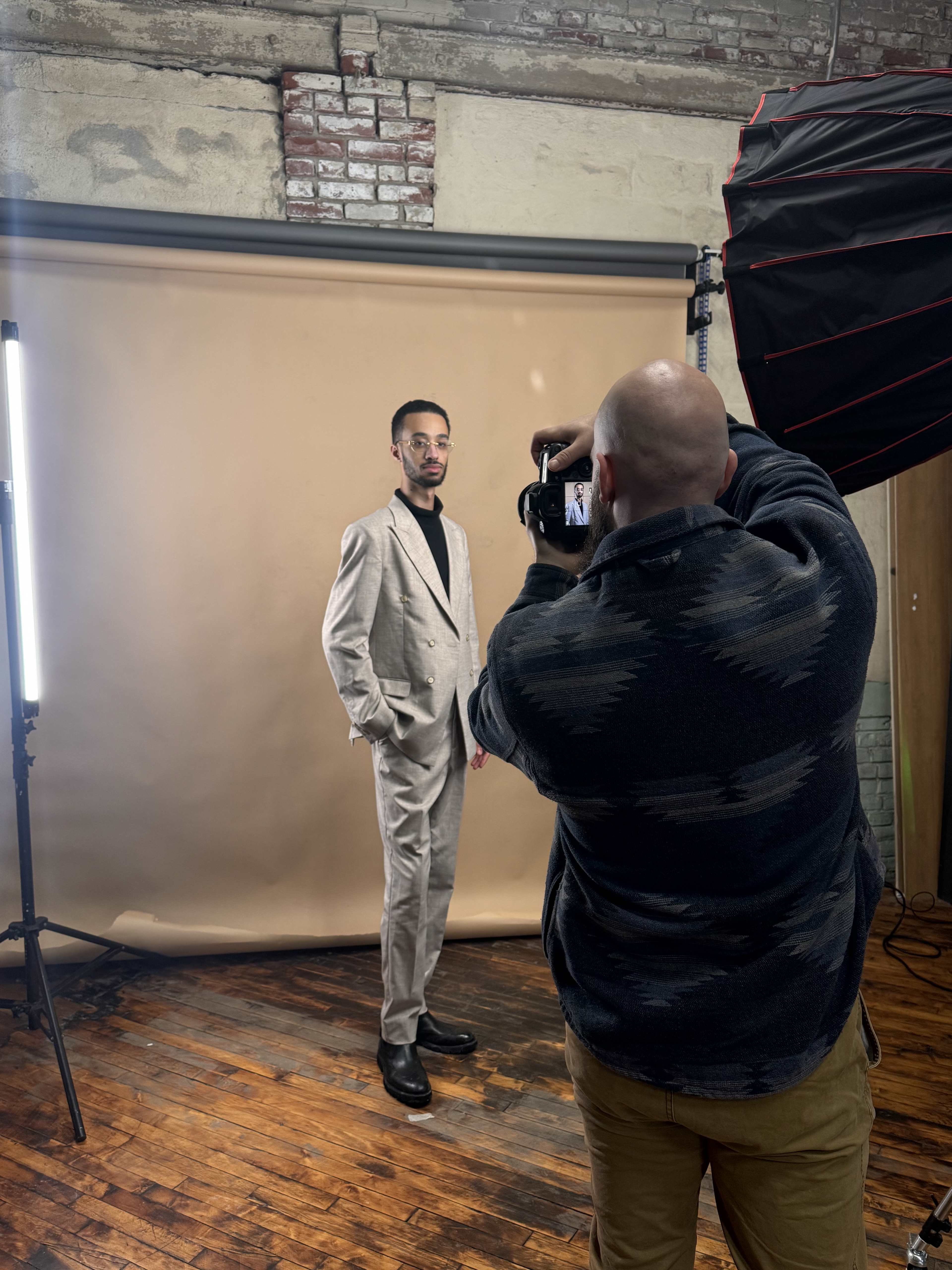 Indoor photo shoot