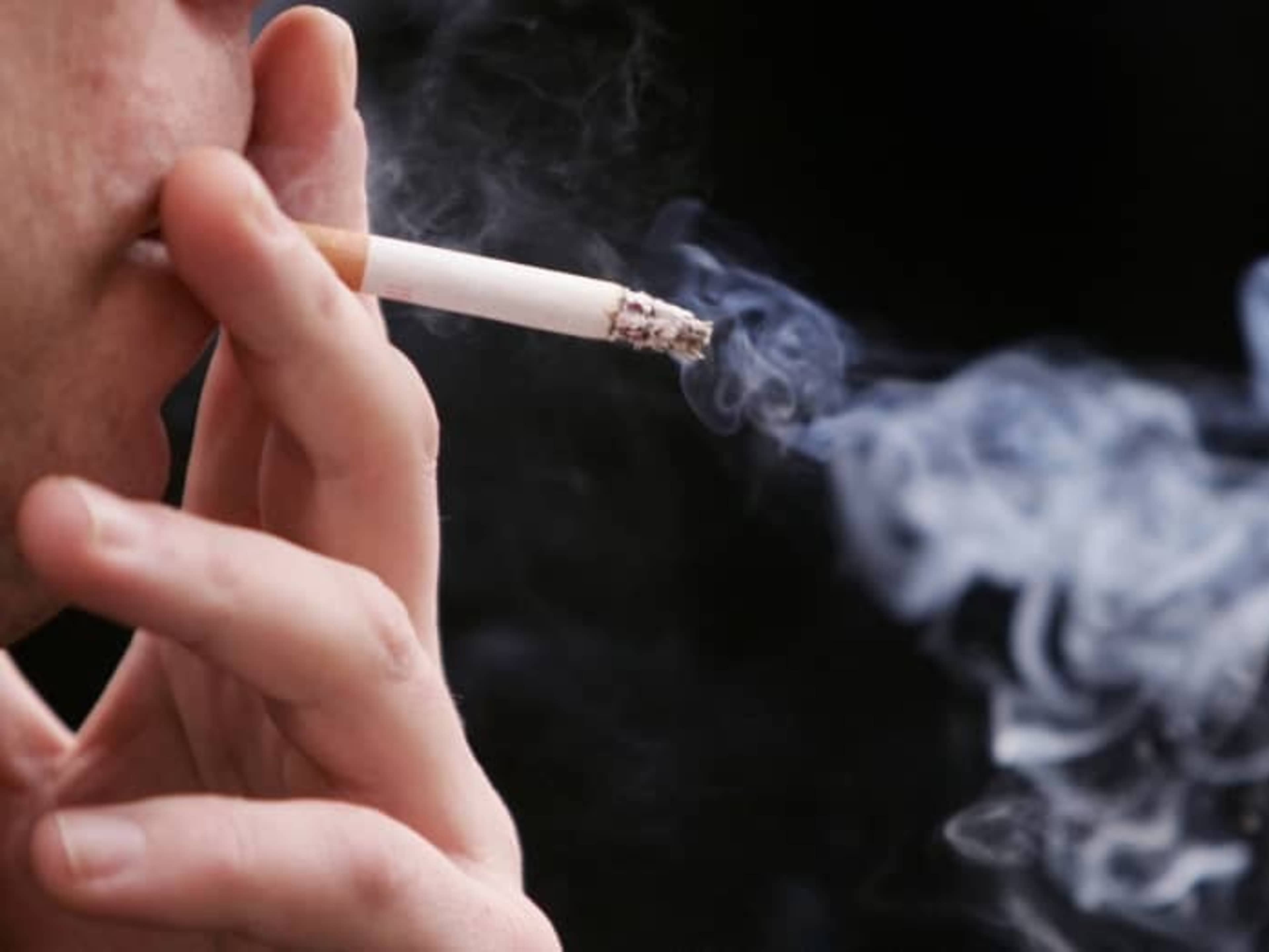 Smoking outside