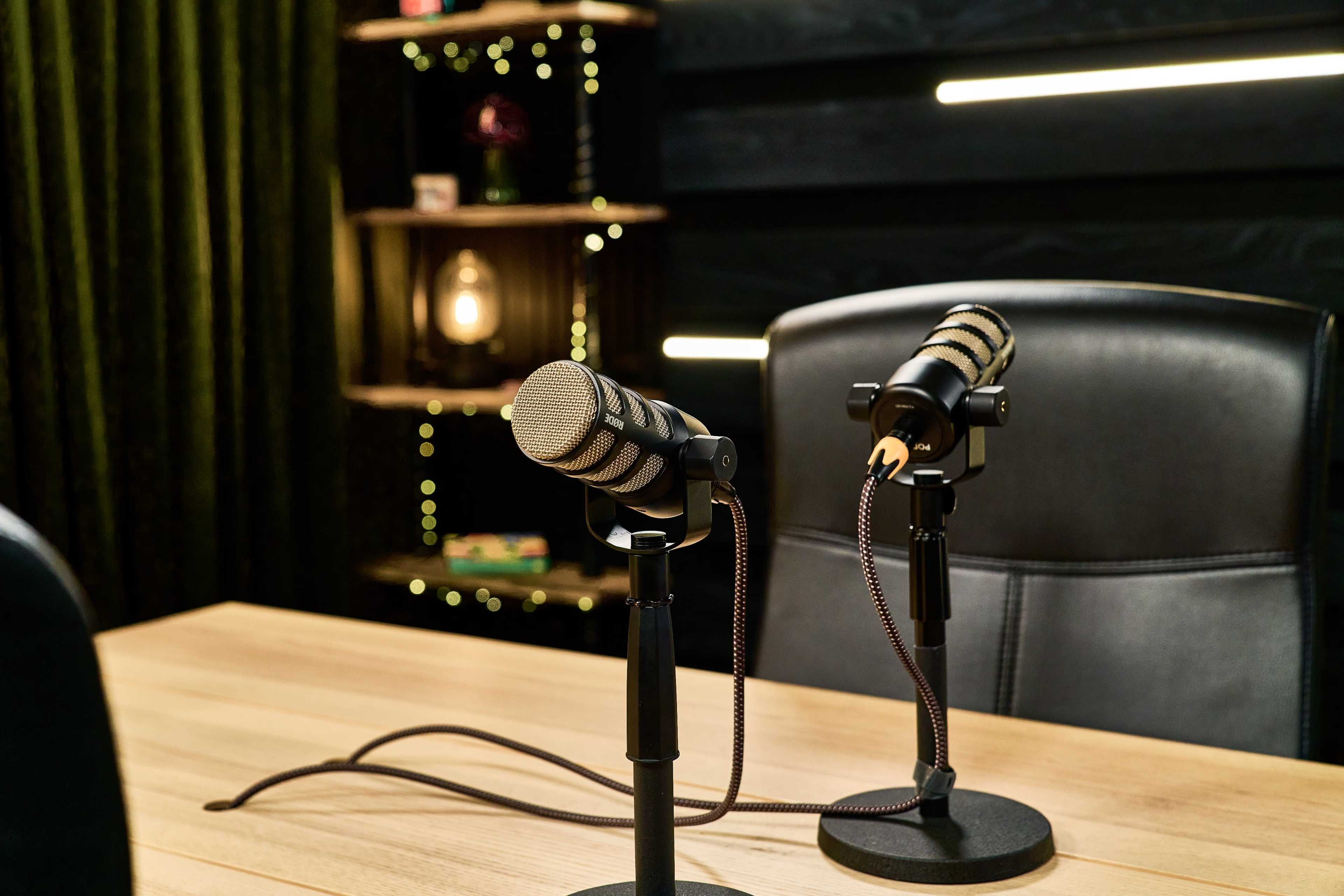 Tabletop Interview Podcast Studio | Cinematic Setup Image in Monterey Park, Monterey Park, CA