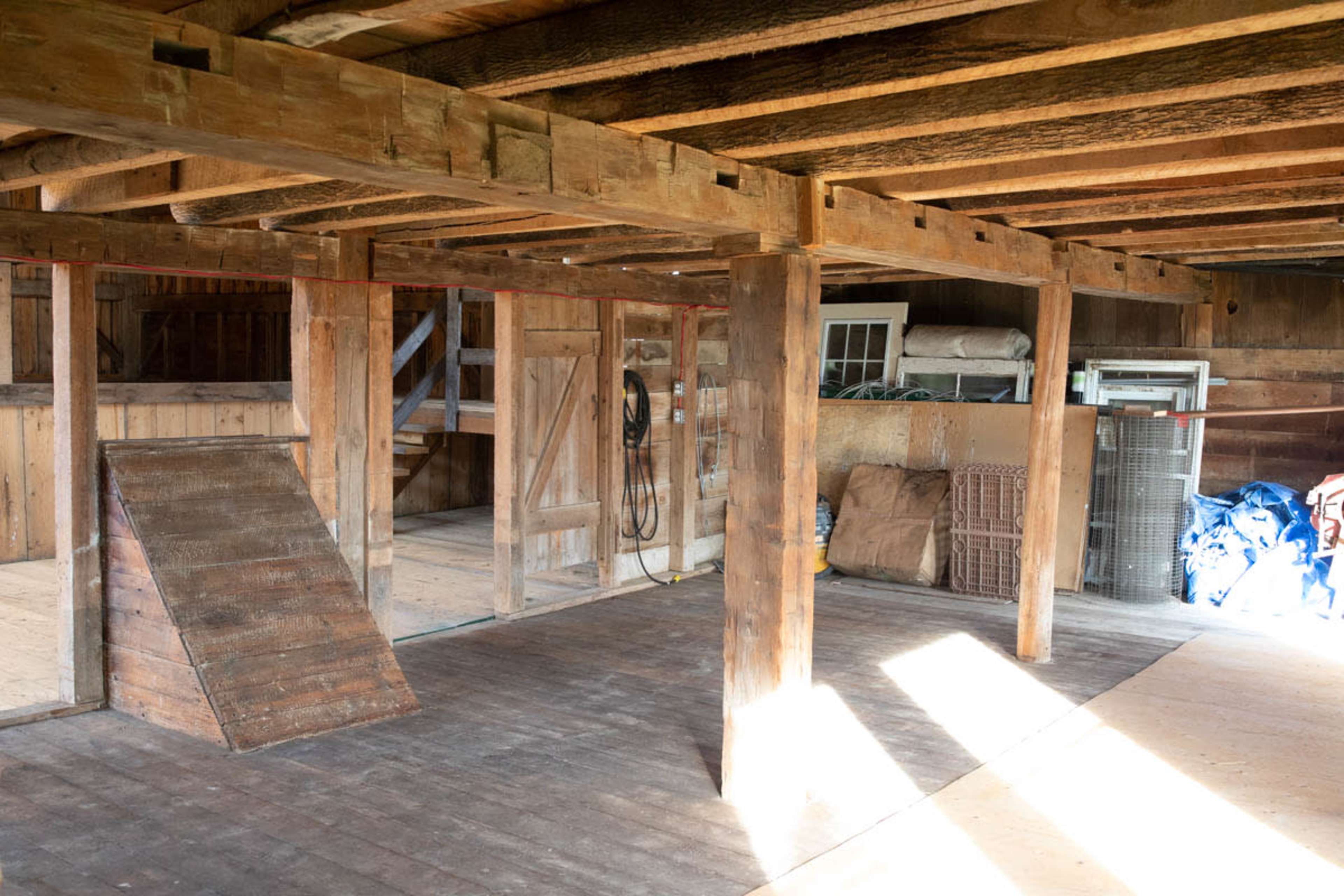 Hobby farm with large historic barn with rustic studio space and a cozy country cabin. Image in Brant, Caledonia, ON