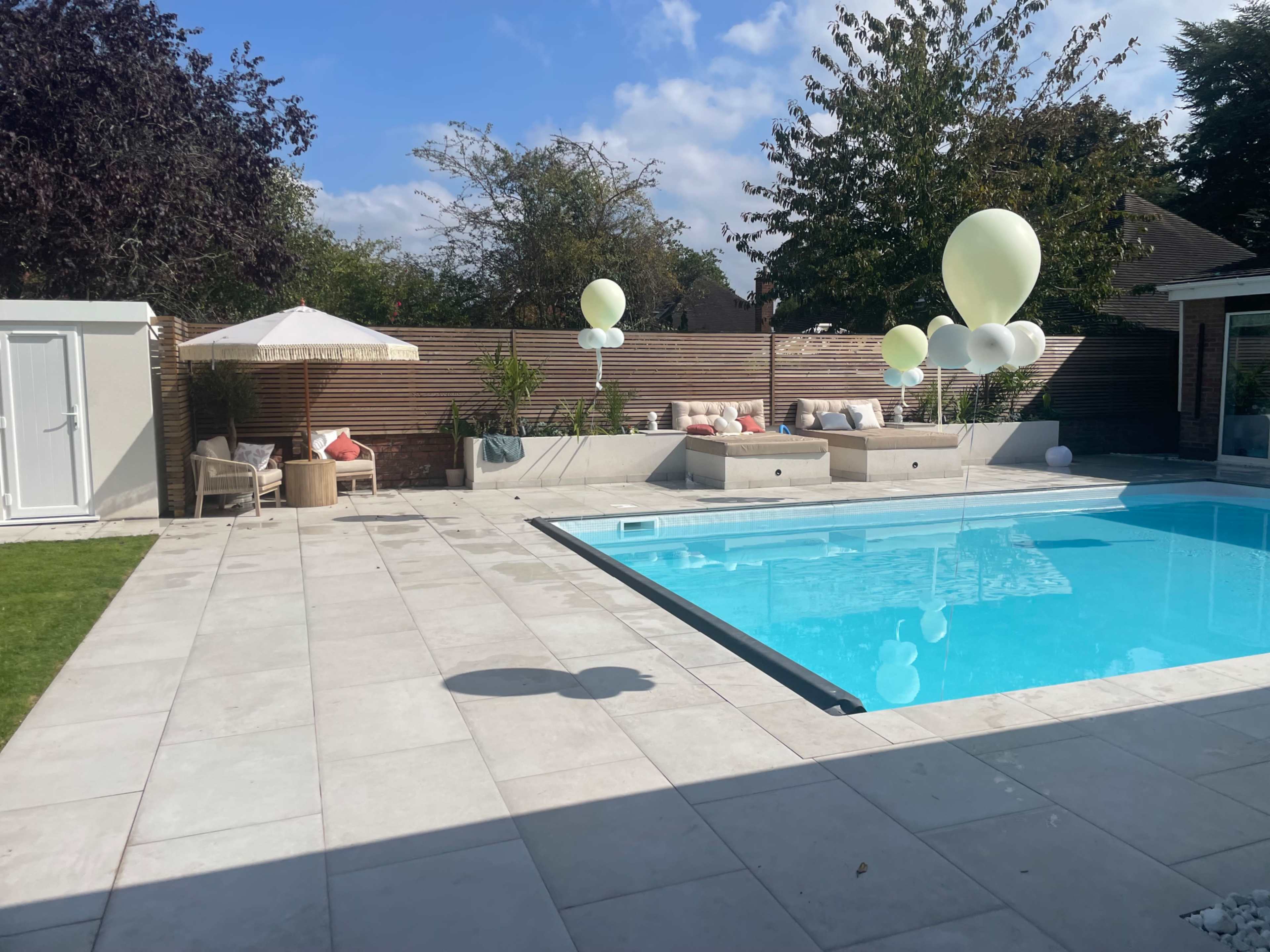 Boho Garden with Outdoor Kitchen and Heated Pool Image in Stourbridge, Stourbridge, ENG
