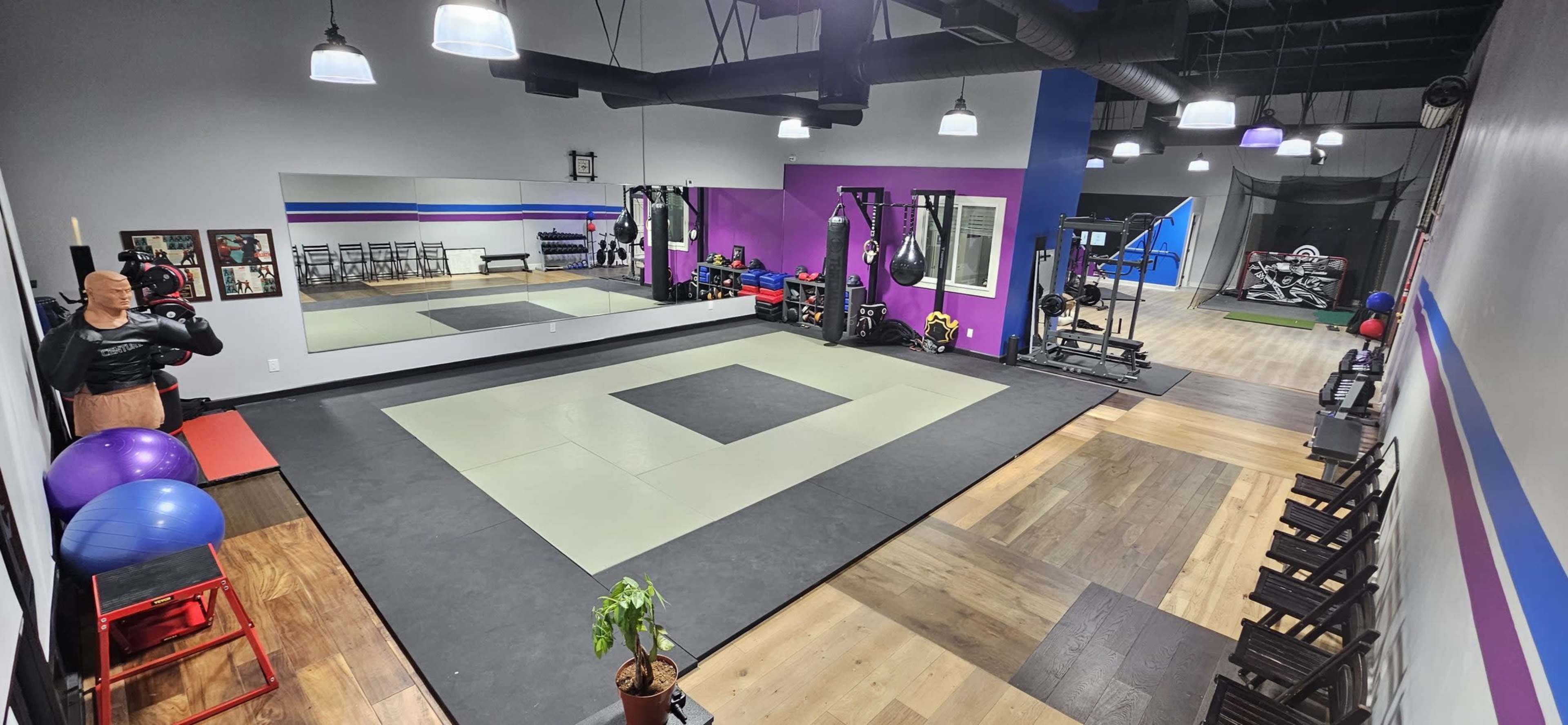 Big open Tatami floored workout space. Perfect for Yoga, Aerobics, Tai Chi , Zumba, Stretching and Movement. Plenty of parking, easy access centrally located in San Dimas CA. Image in San Dimas, San Dimas Ca United states, CA