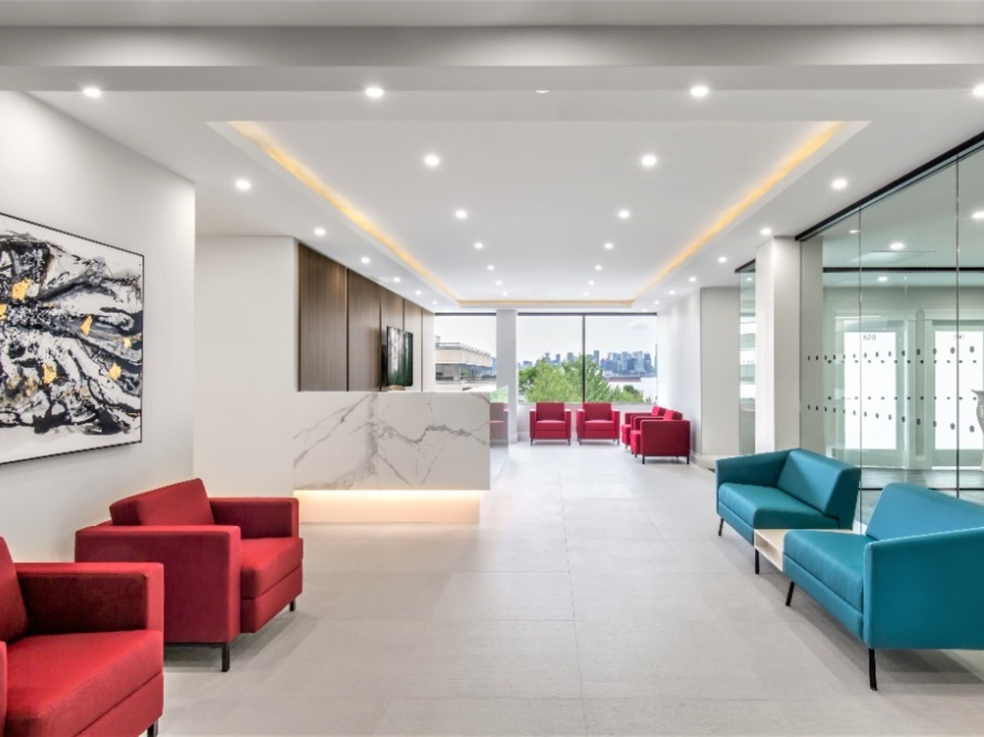 Common area access (kitchen, lounge, reception)