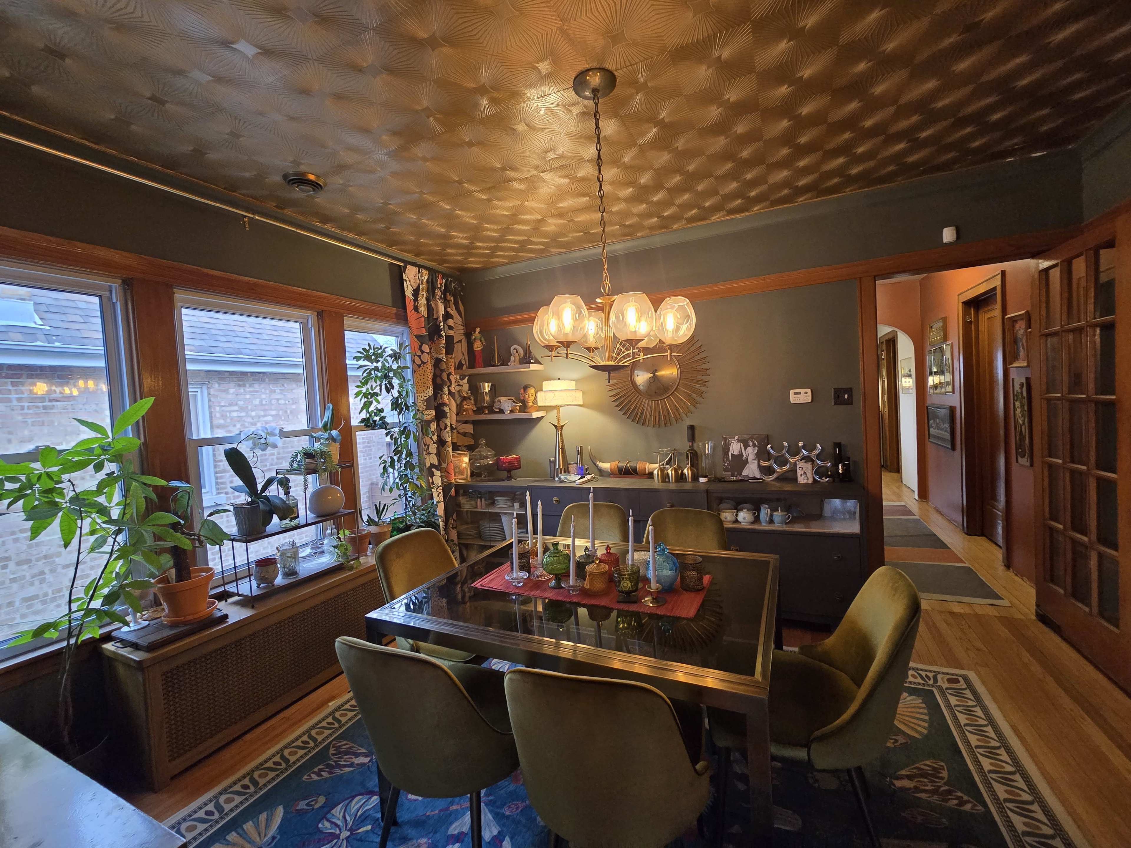 Vintage Bungalow in Berwyn. Full of Wallpaper with Retro Basement Image in Berwyn Township, Berwyn, IL