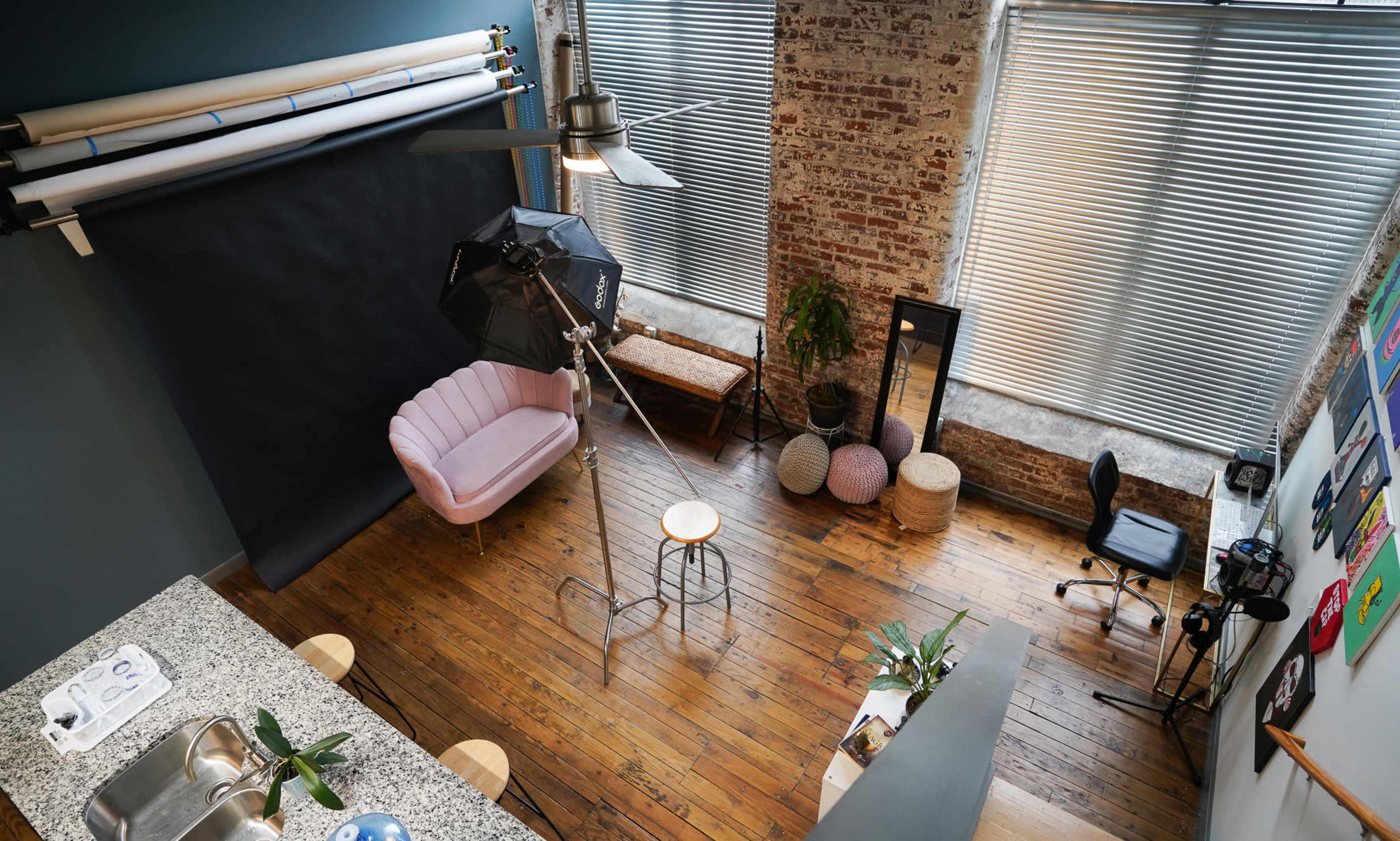 Modern Industrial Loft Studio Image in Belmont, Charlotte, NC
