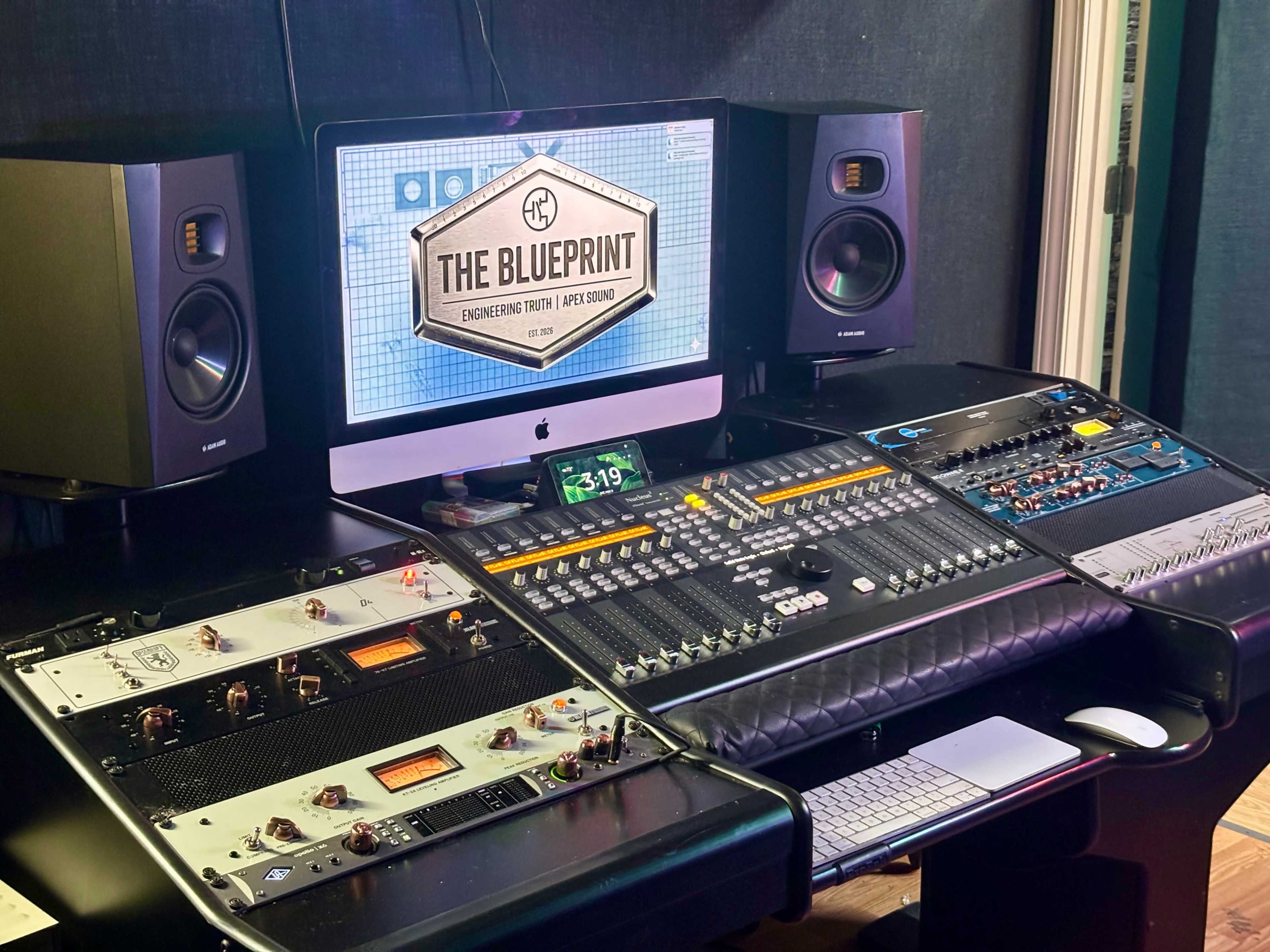 Vibrant hybrid analog recording studio and content space with SSL console Image in Stonecrest, Lithonia, GA