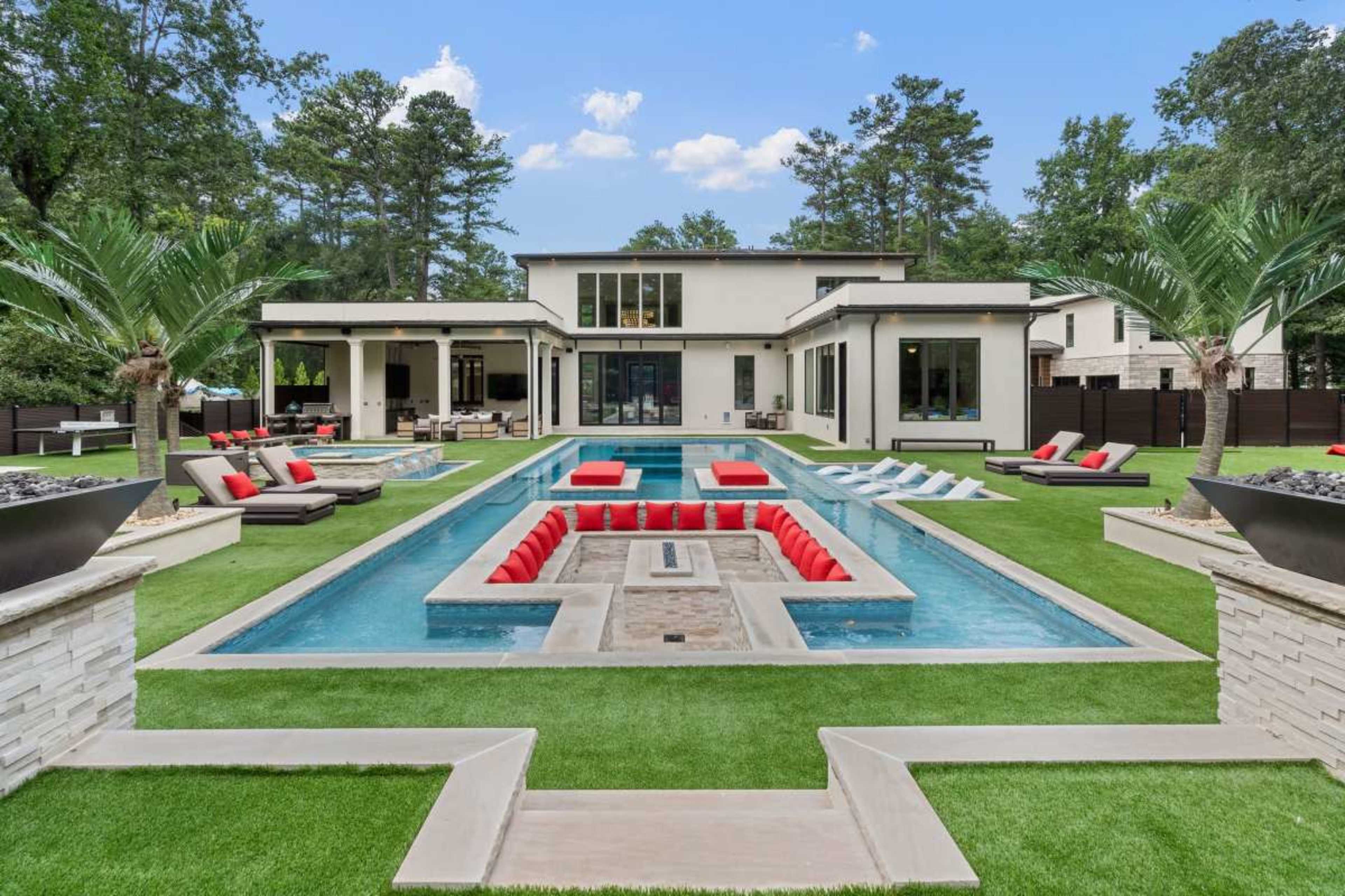 Luxury Modern Pool and Resort Backyard in Buckhead Image in Buckhead, Atlanta, GA