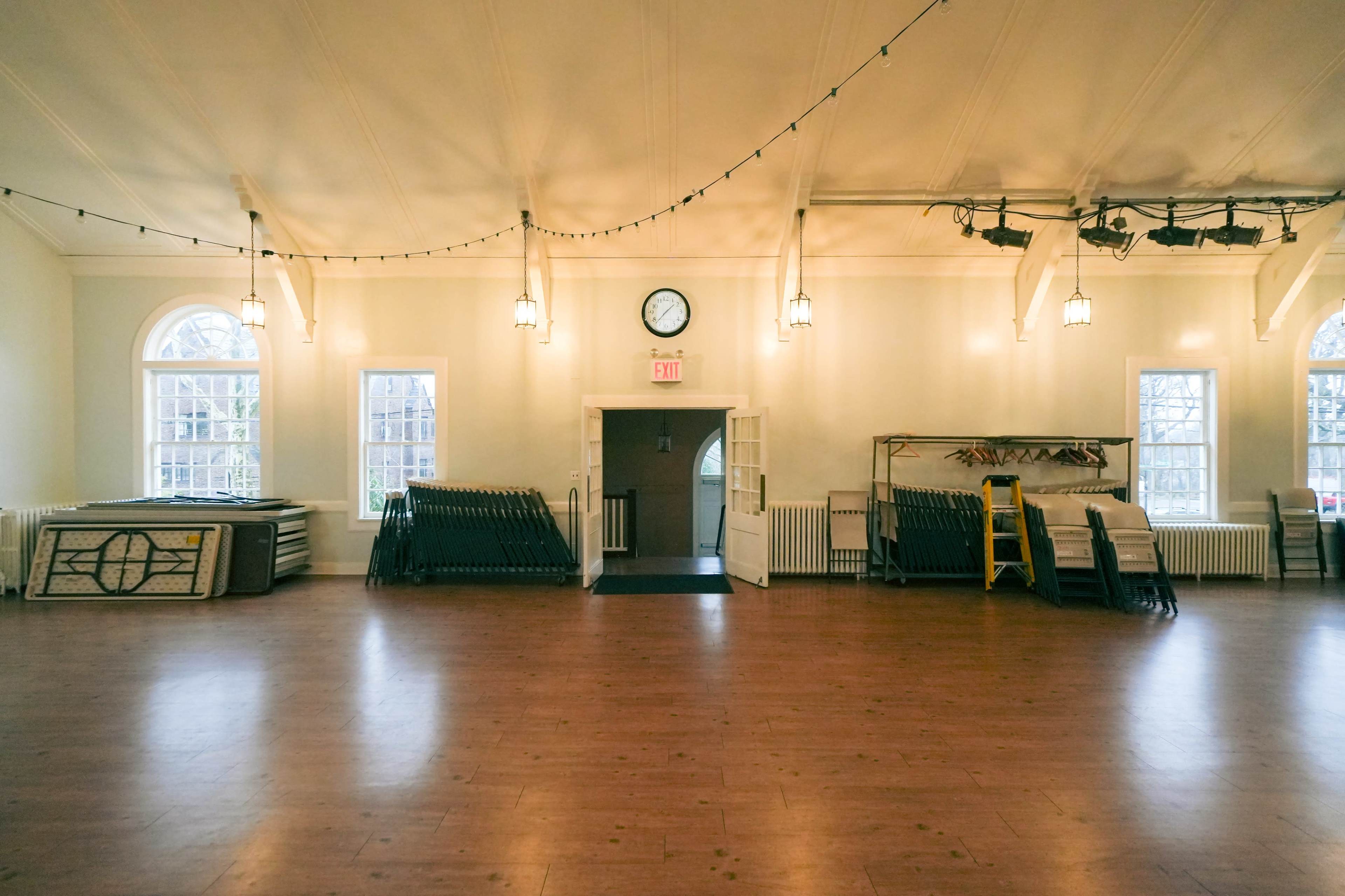 Colonial-inspired Performance Hall with Vintage Americana Accents Image in Douglaston, Douglaston, NY