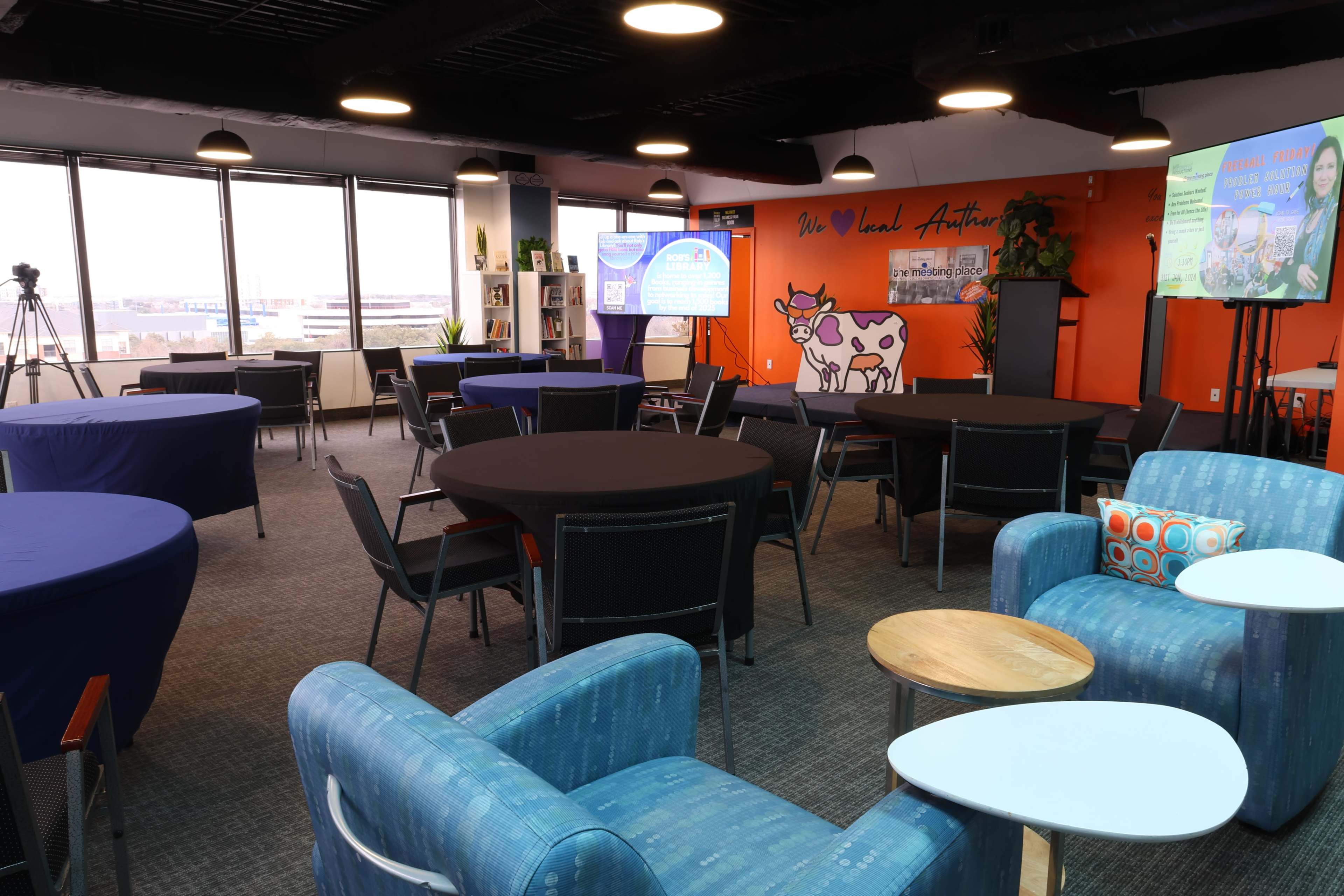 North Dallas Top-Floor Event Space for Meetings or Social Gatherings Image in Farmers Branch, Dallas, TX