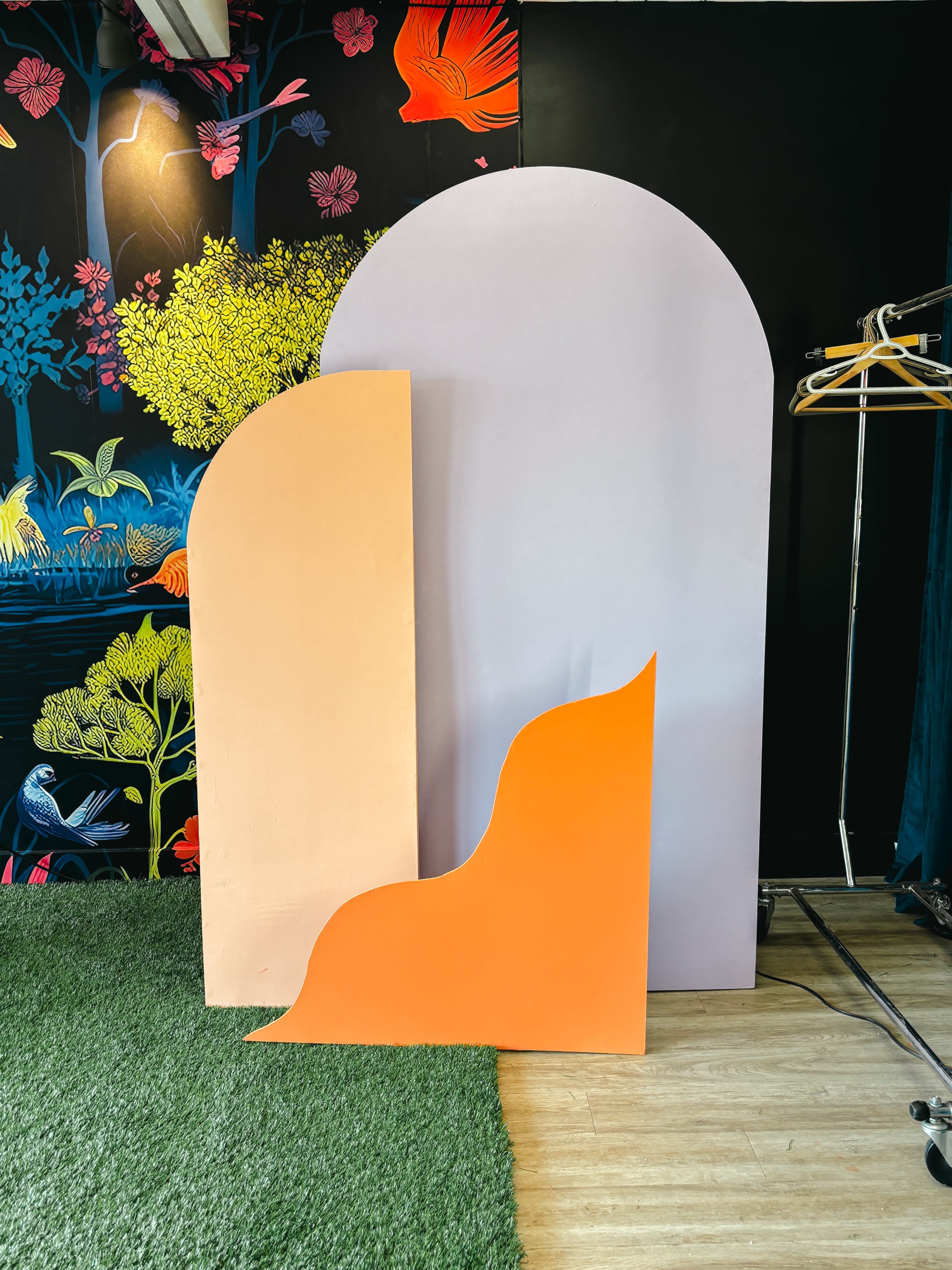 Multi-Set Photo Studio - Vintage Neon Night Garden Image in Highland Park, Calgary, AB