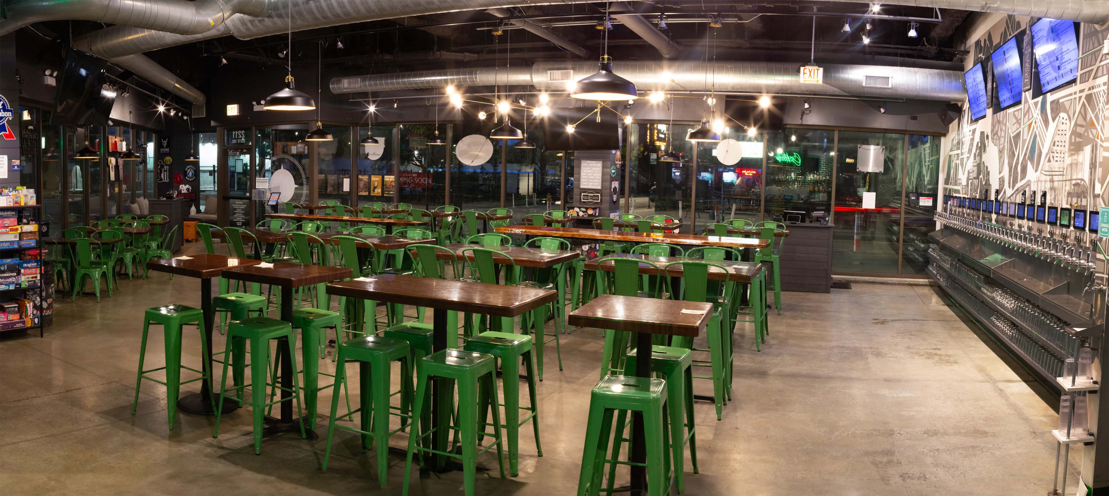 Logan Square Self-Pour Taproom with Industrial Open Concept Image in Logan Square, Chicago, IL