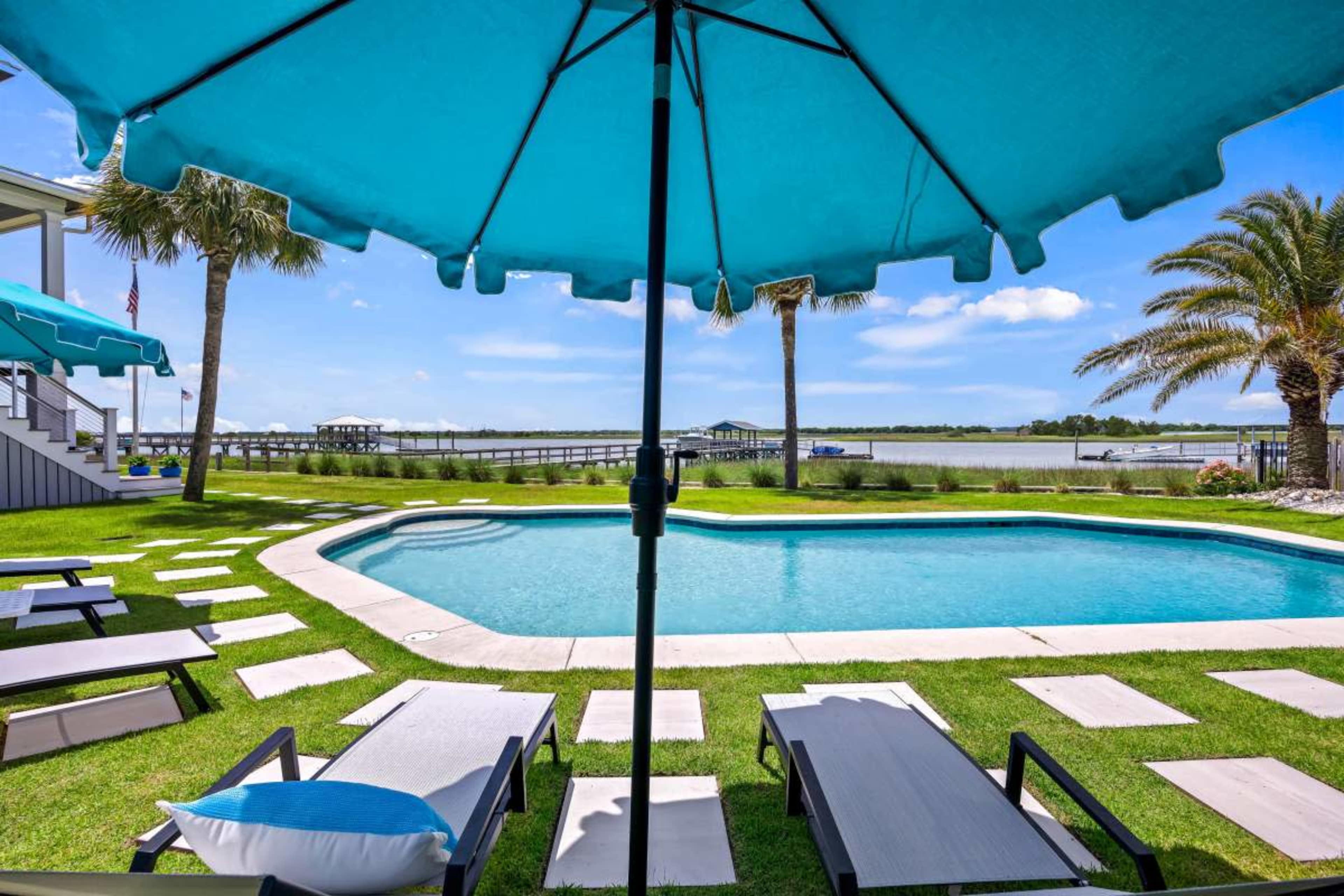 Beach style home on the water with dock and gorgeous sunsets. Image in Isle of Palms, Isle of Palms, SC