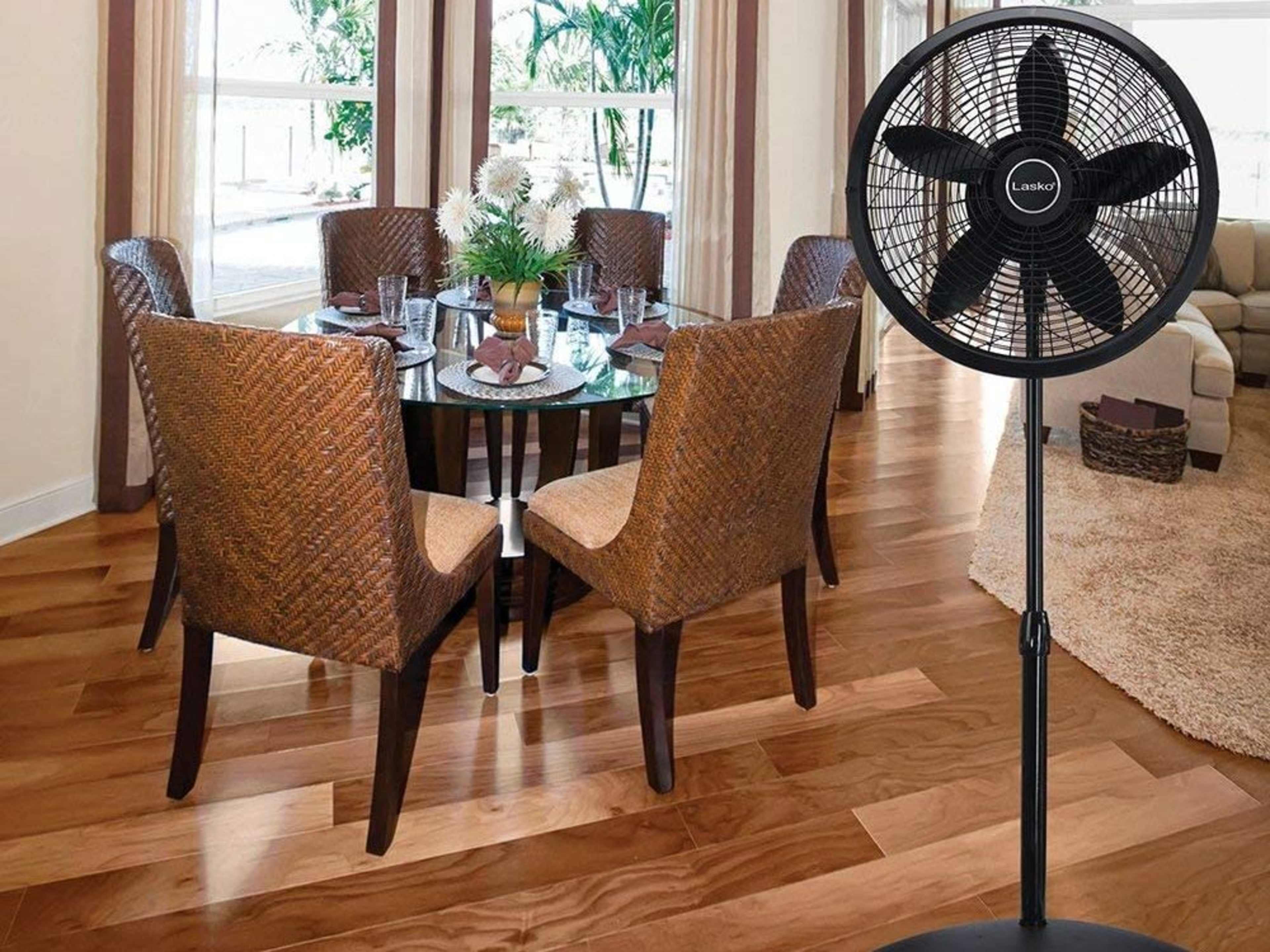18″ Adjustable Pedestal Fan For Hair Blowing