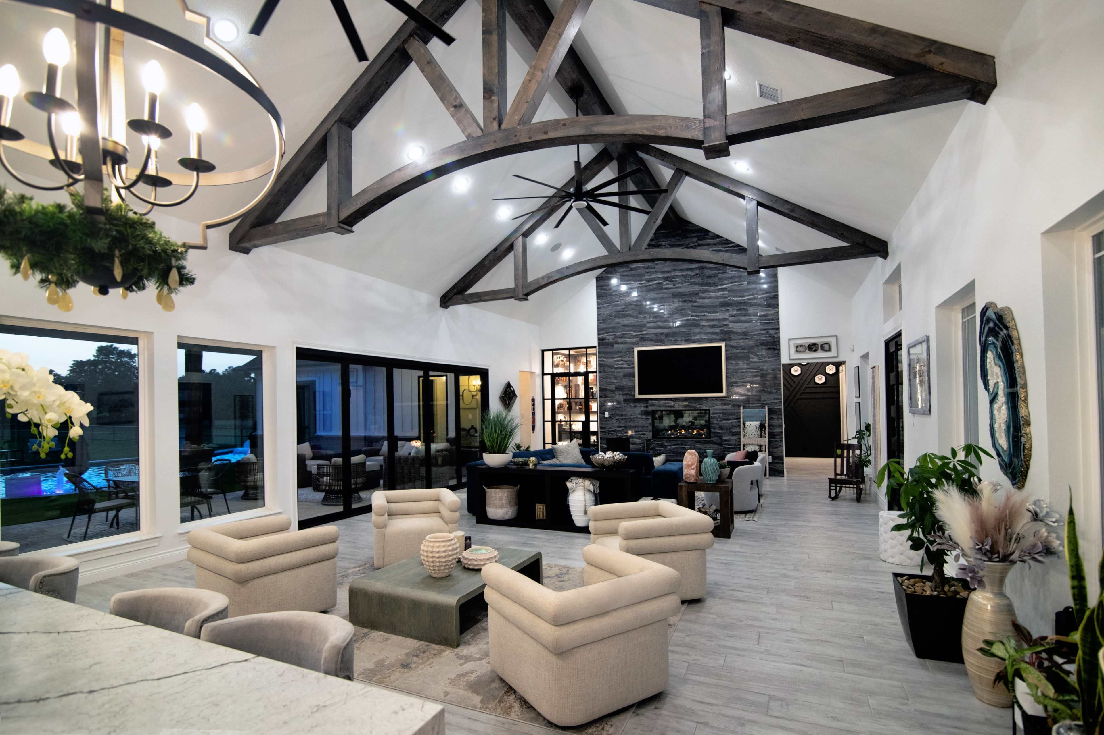 Open Concept Ranch Style House w/ Pool & Man Cave, Barn & Acreage Image in Rendon, Burleson, TX