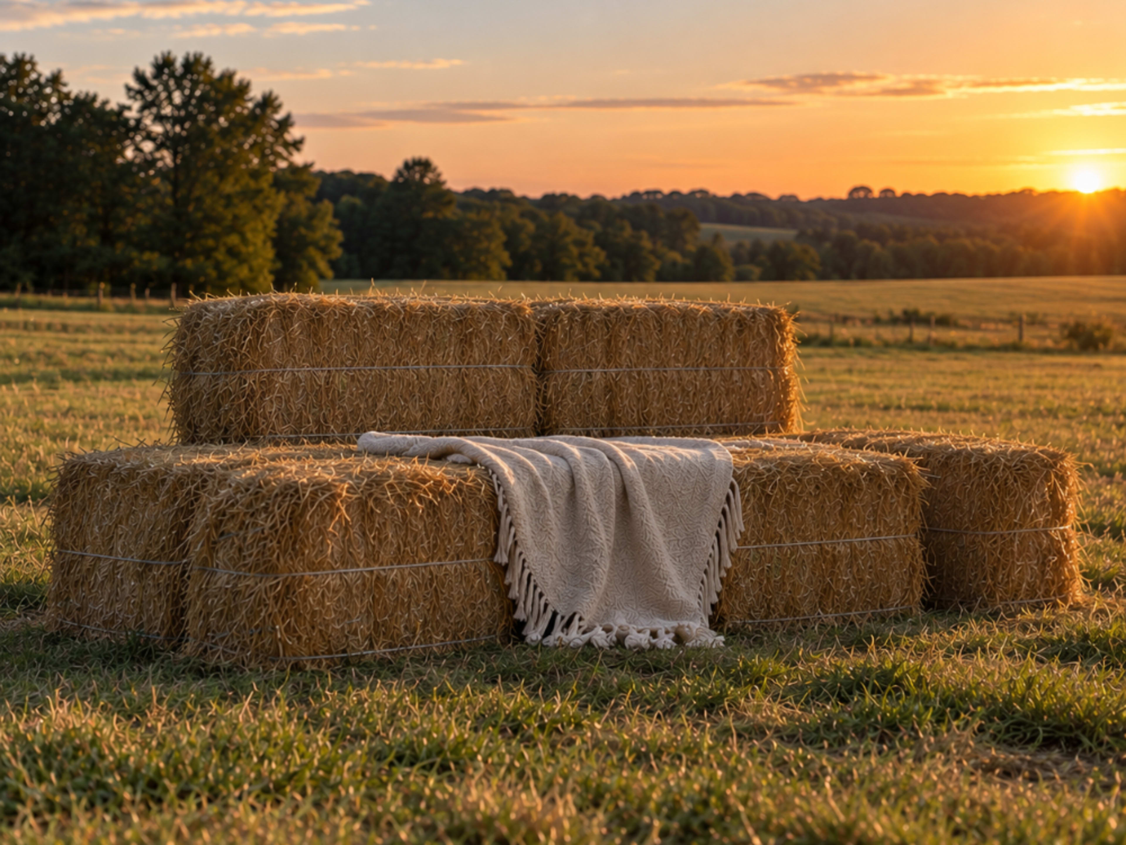 Custom Hay Bale Setup