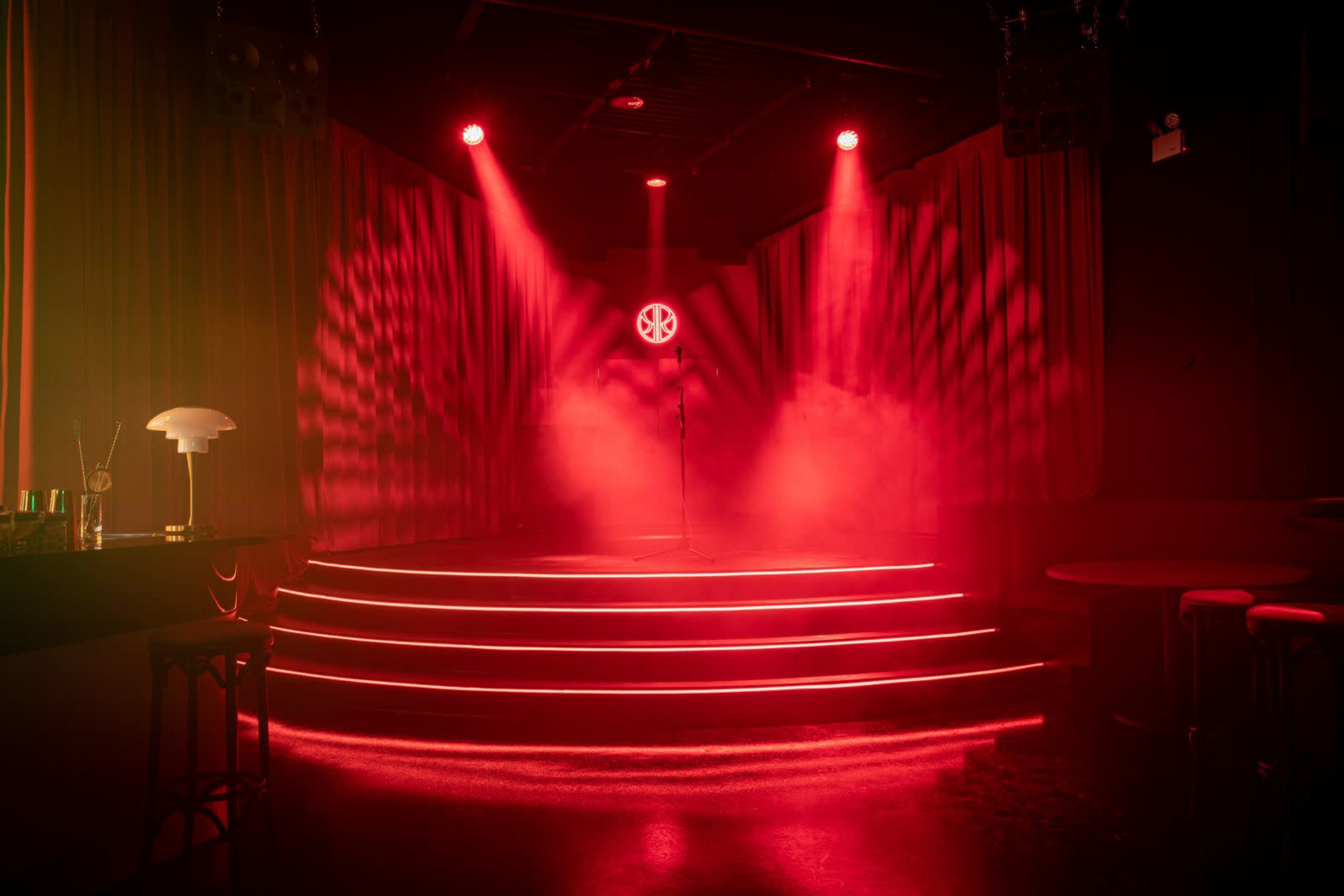 Neo-Noir Cabaret & Nightclub with Bar & Stage in East Williamsburg Bushwick Image in Bushwick, Brooklyn, NY