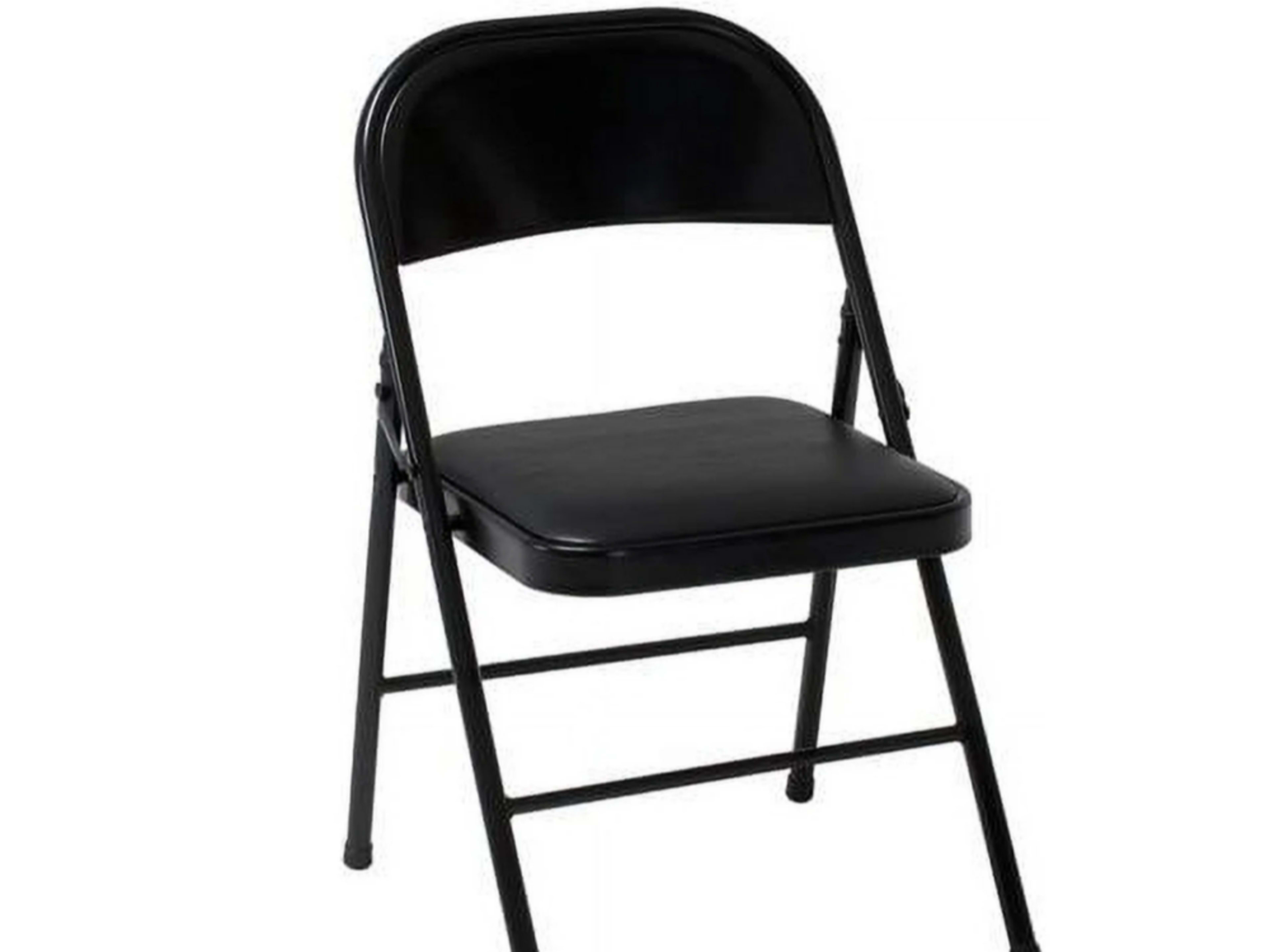 Black Padded Folding Chair