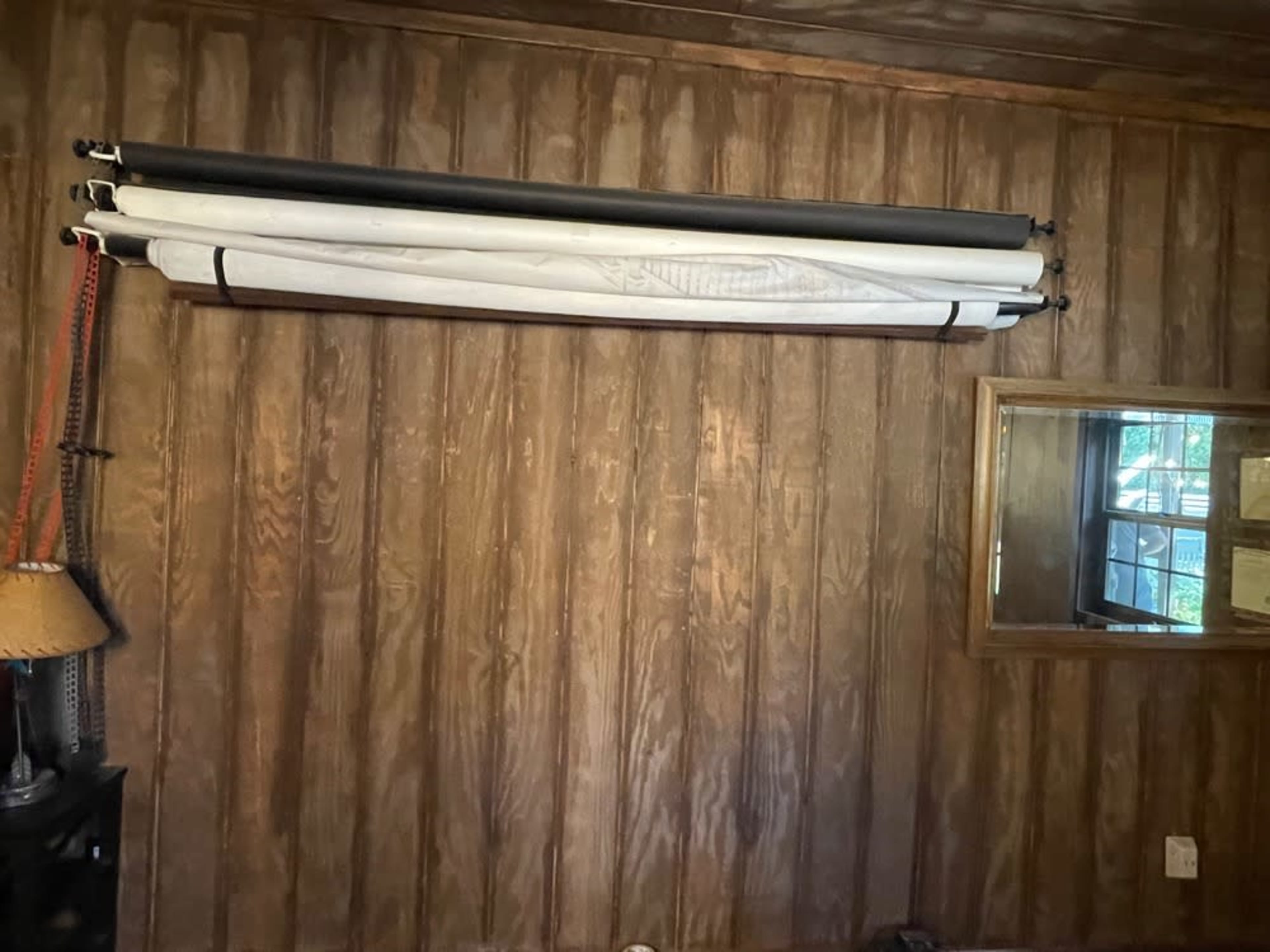 3 choices Drop Down Screens (Grey, White, or Black