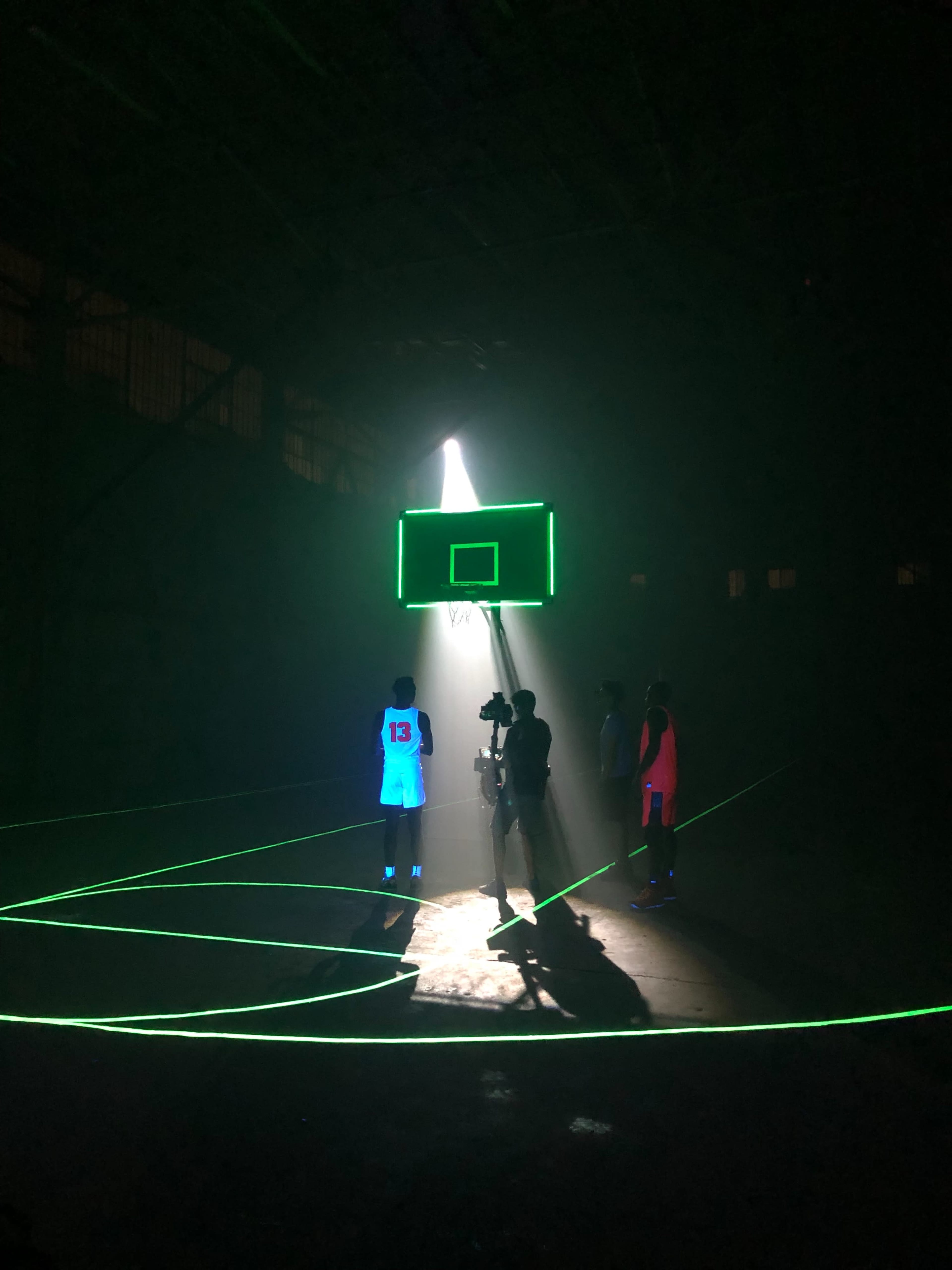 Industrial Warehouse Basketball Hoop Set Image in South Los Angeles, Los Angeles, CA