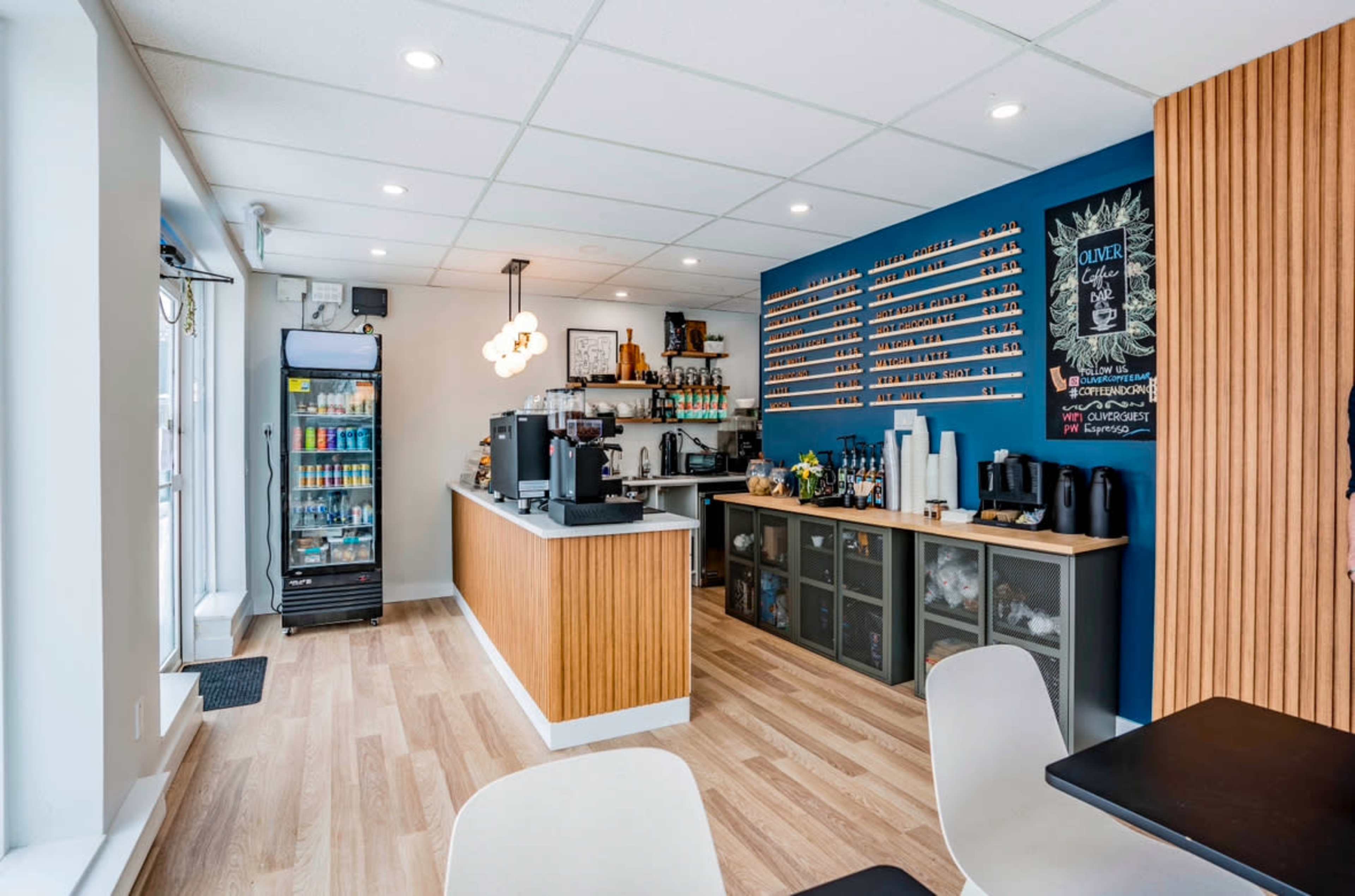 Micro coffee bar in urban neighbourhood perfect for video/photo shoots and intimate clubs, meetings and events. Image in Broadview North, East York, ON
