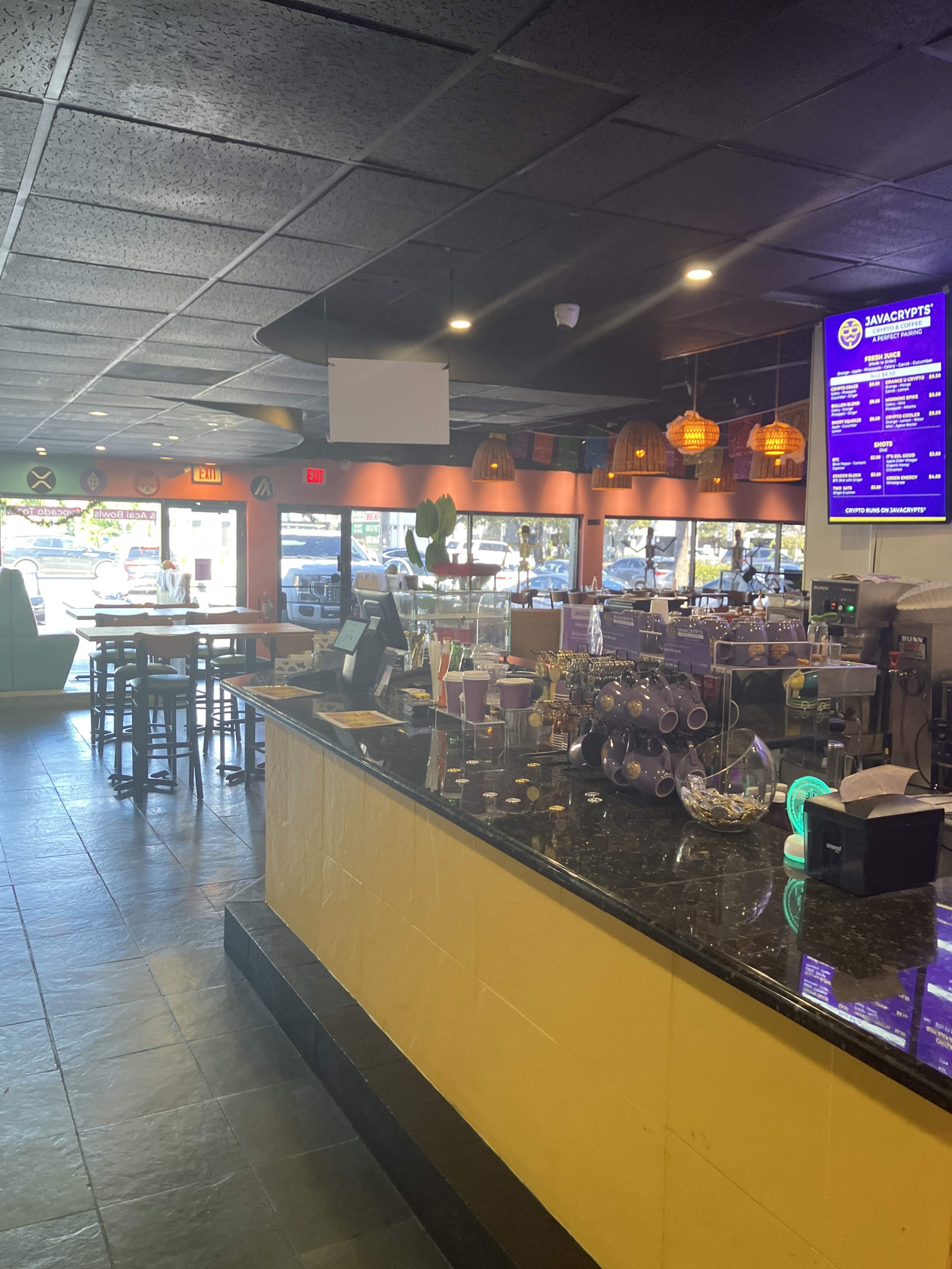 Vibrant Cafe Space with Colorful Decor in Pompano Beach Image in Pompano Beach, Pompano Beach, Florida