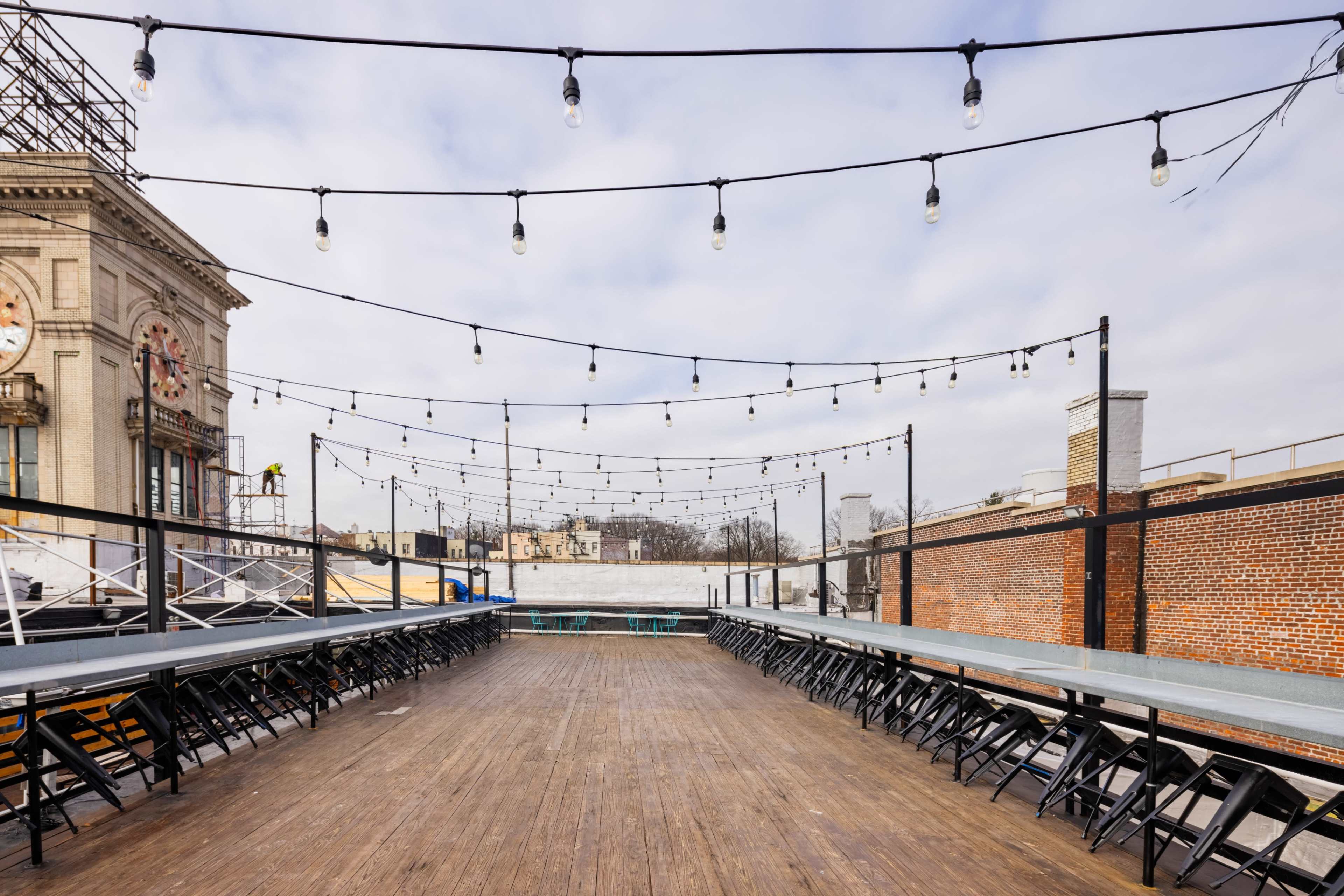 3,500 SF BKLYN Commons , Rooftop event space- 250 person spacious rooftop steps away from Prospect Park Image in Little Caribbean, Brooklyn, NY