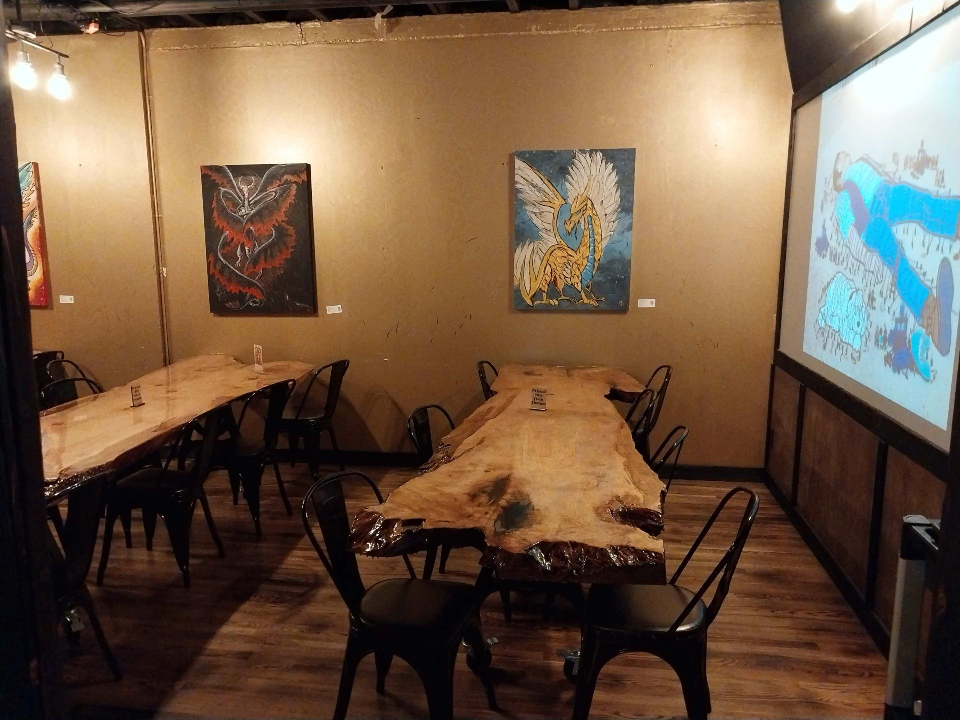 Corporate Room with Projector Image in Belltown, Seattle, WA