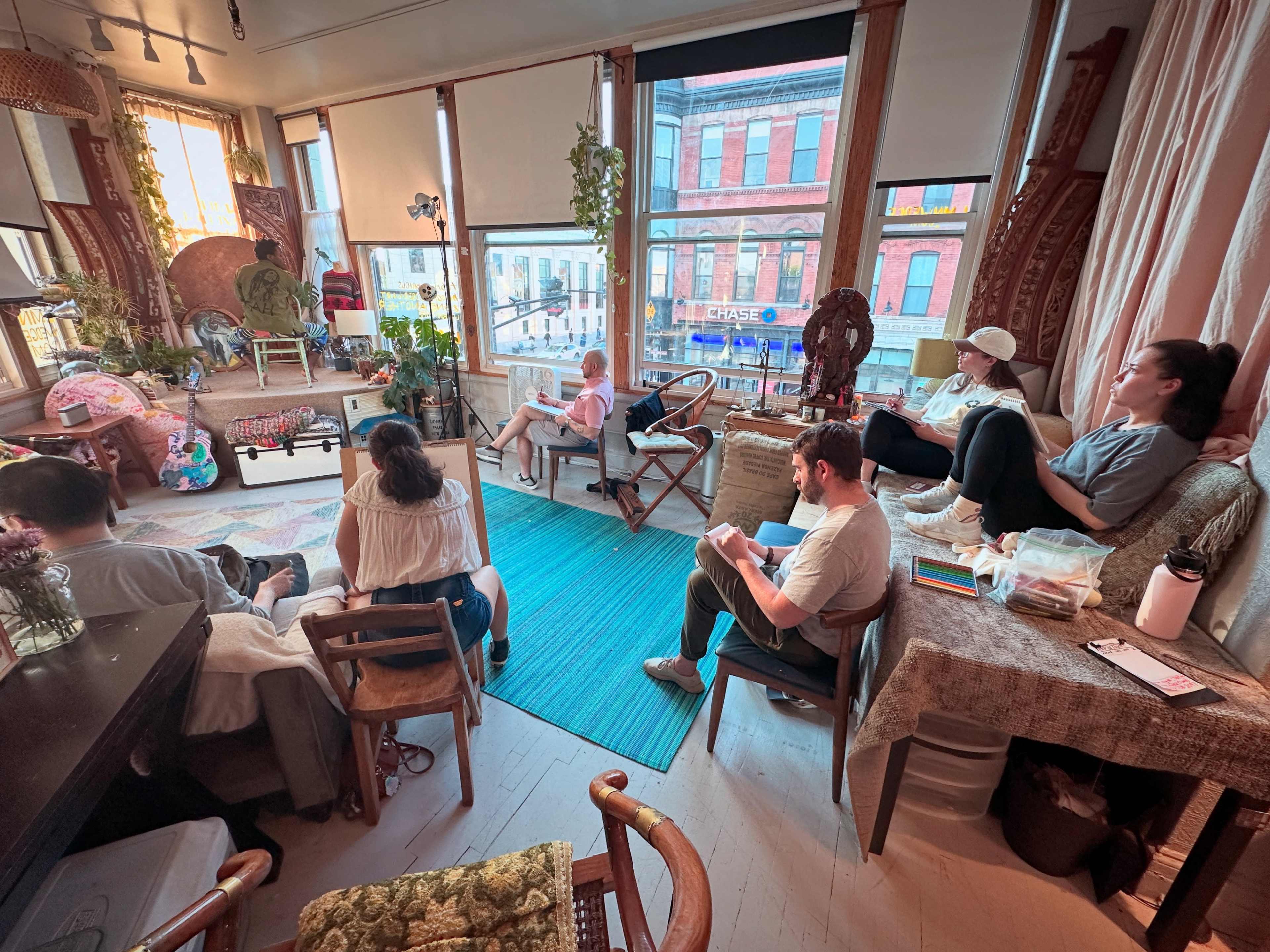 Eclectic Artist Space with Small Stage for Meetings, Small Presentations and  Events Image in West Town, Chicago, IL