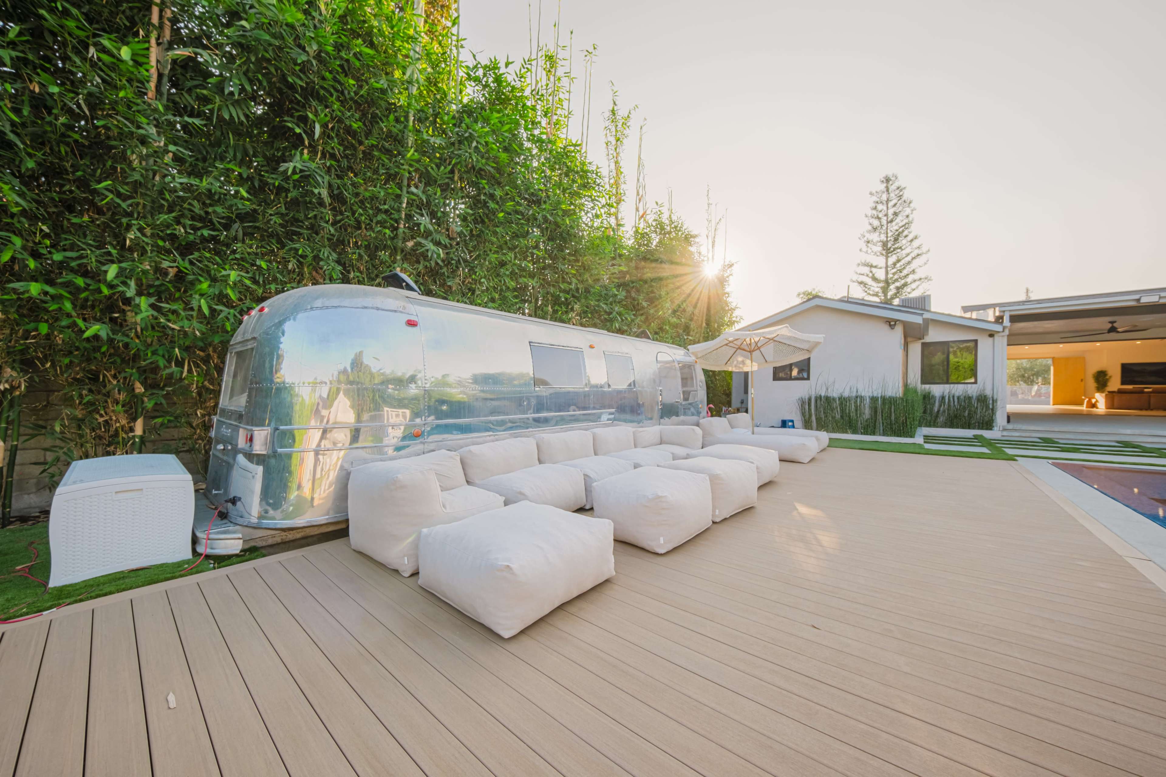 MODERN OASIS WITH VINTAGE AIRSTREAM Image in Lake Balboa, Los Angeles, CA