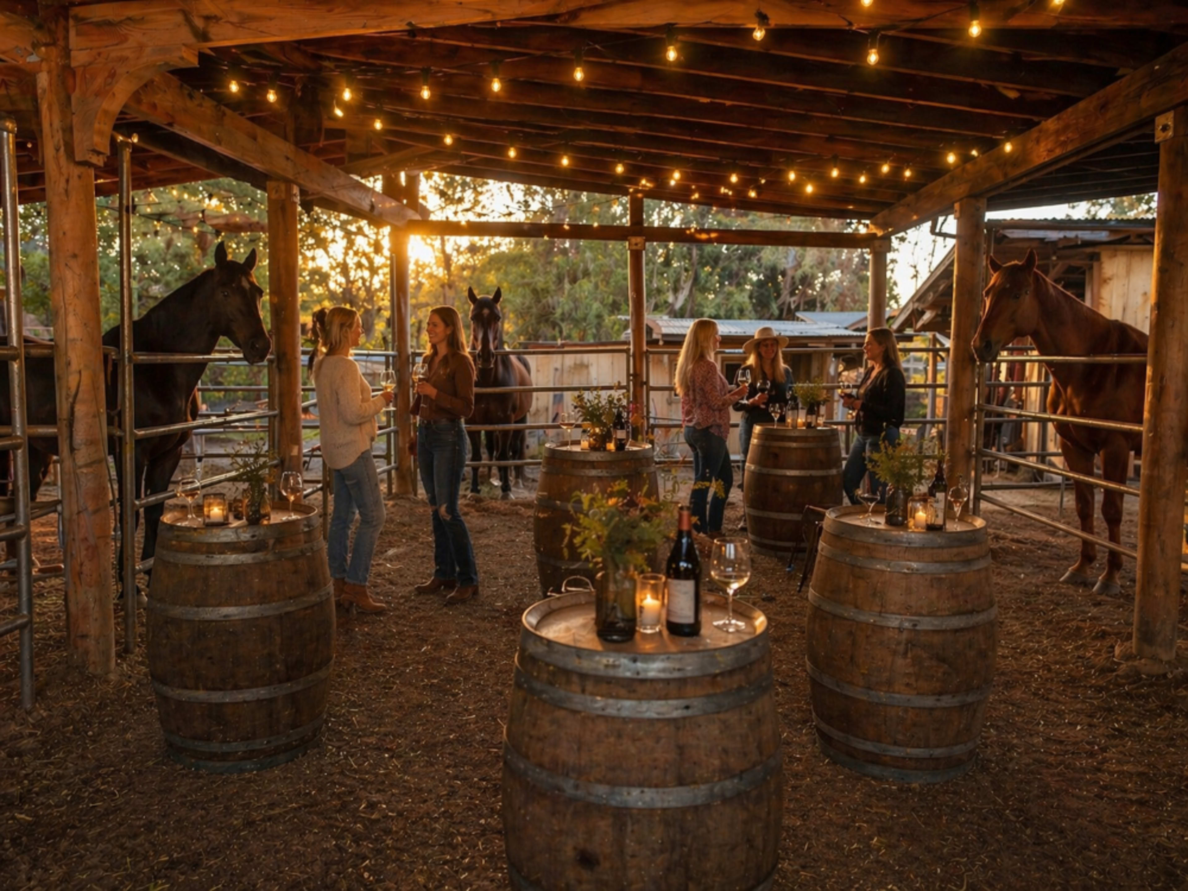Wine with the Horses
