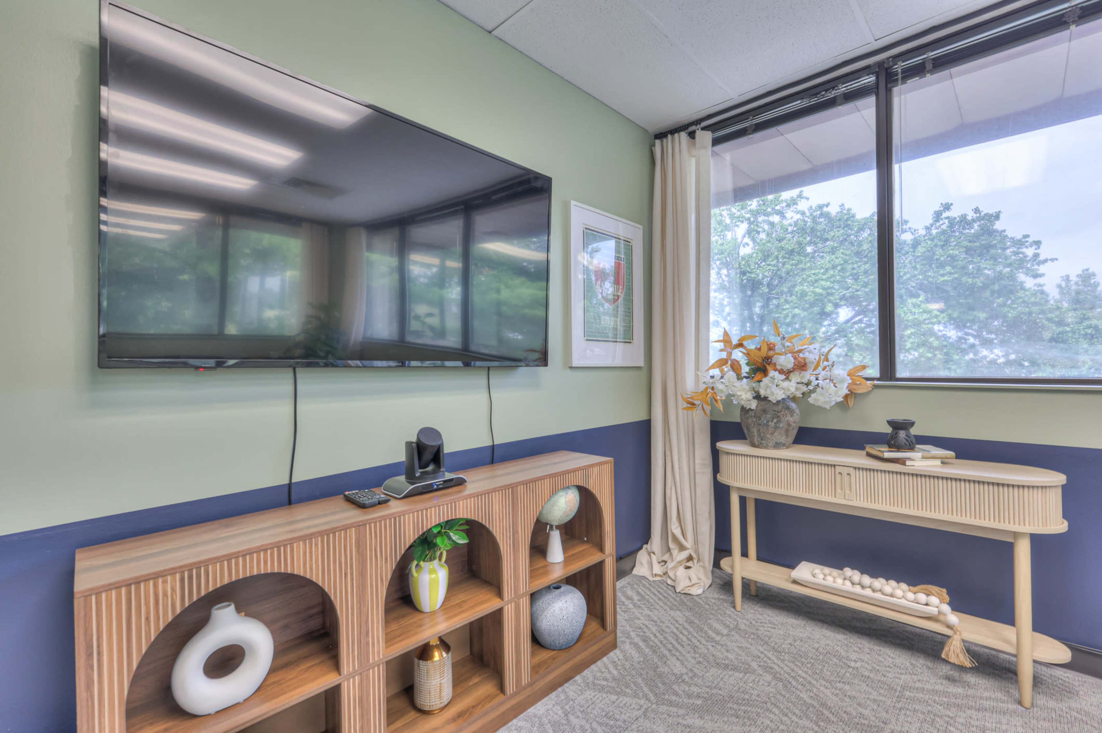 Conference Room with TV + Video Call Setup Image in Nashville, Nashville, TN