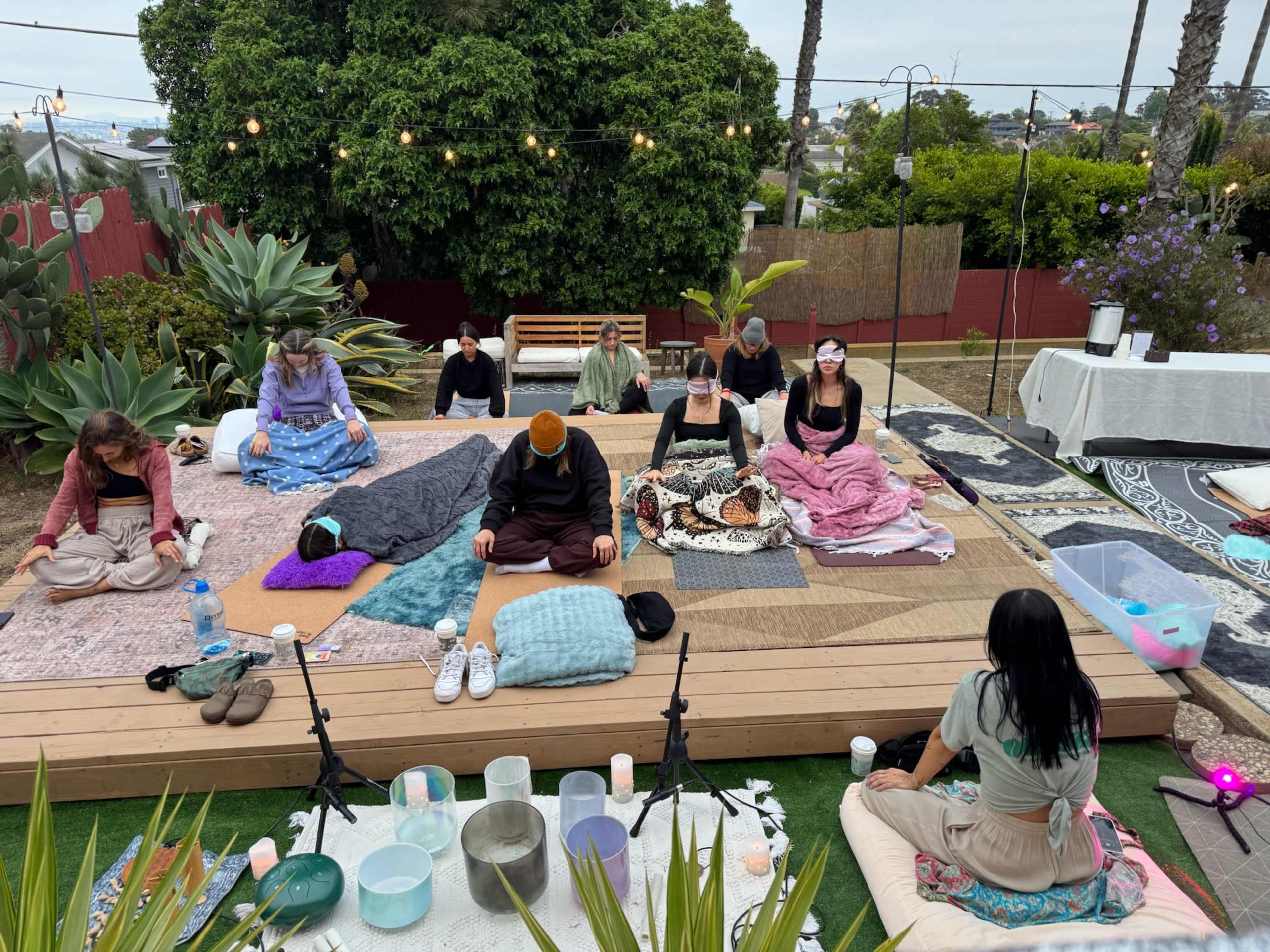 Private Backyard Wellness & Creativity Space Image in Wooded Area, San Diego, CA
