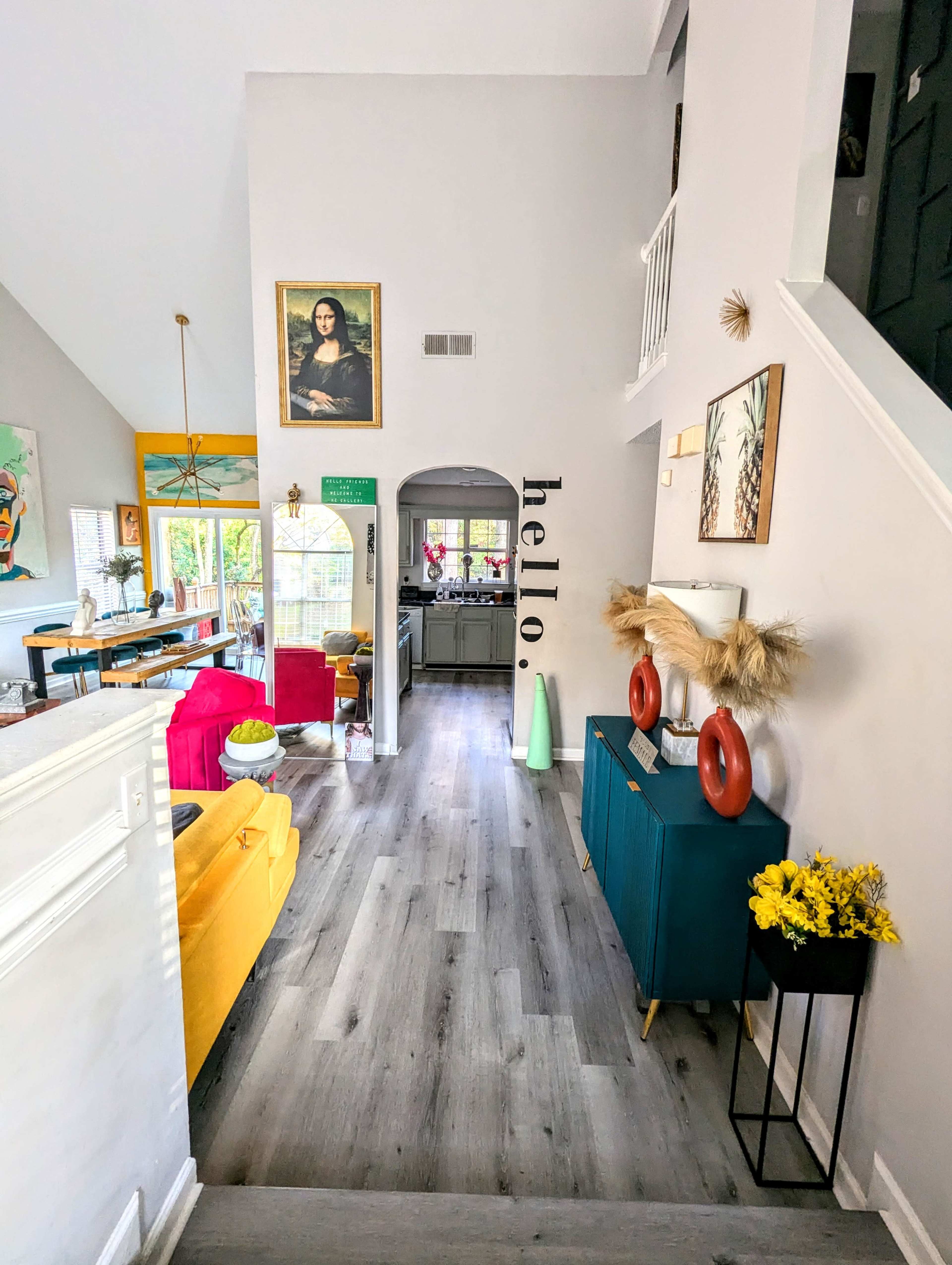 Colorful Unique Artsy Home in Charlotte Natural Lighting Spacious Image in Wedgewood, Charlotte, NC