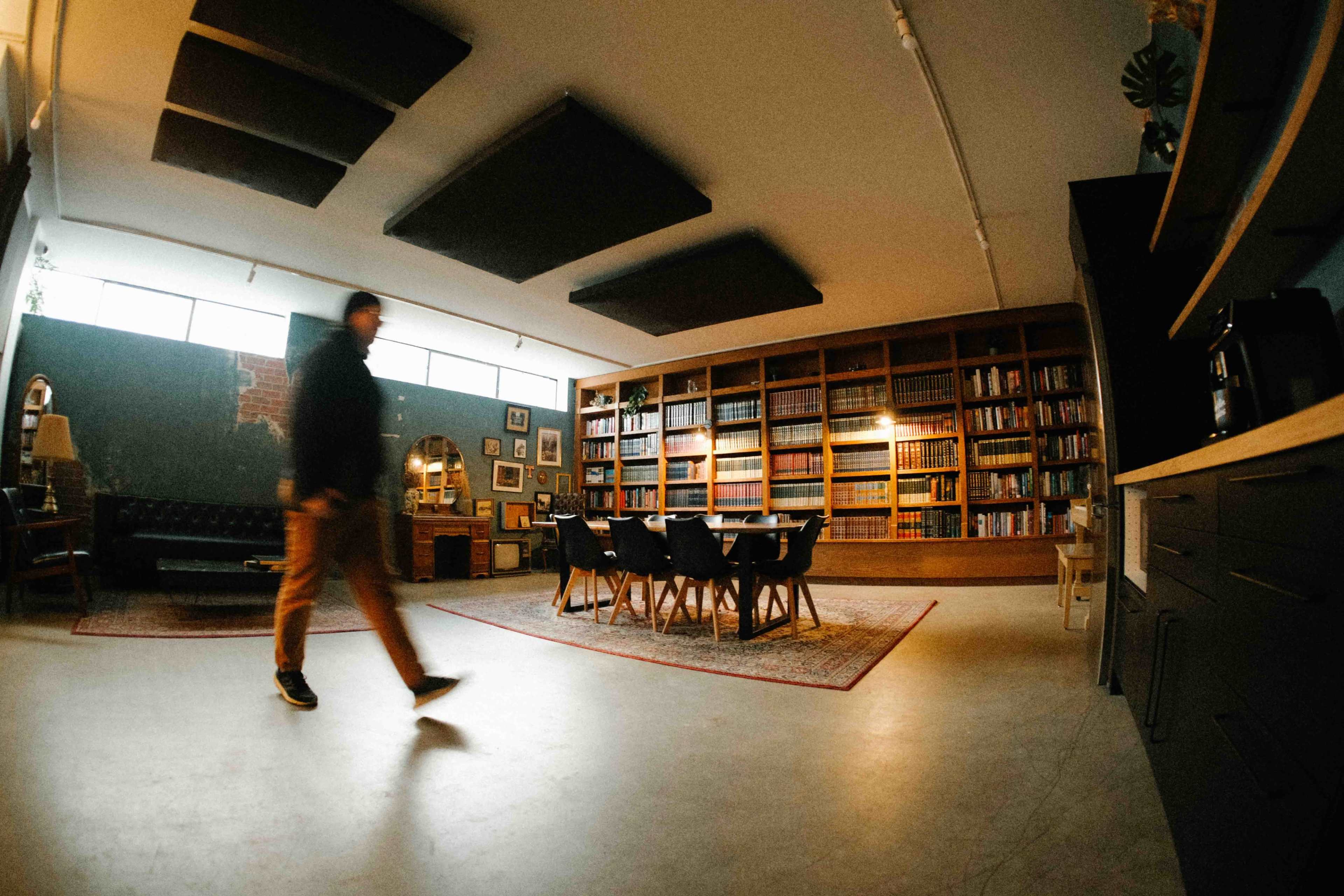 Stunning Library Photo, Podcast, Event Studio Image in Grandview-Woodland, Vancouver, BC
