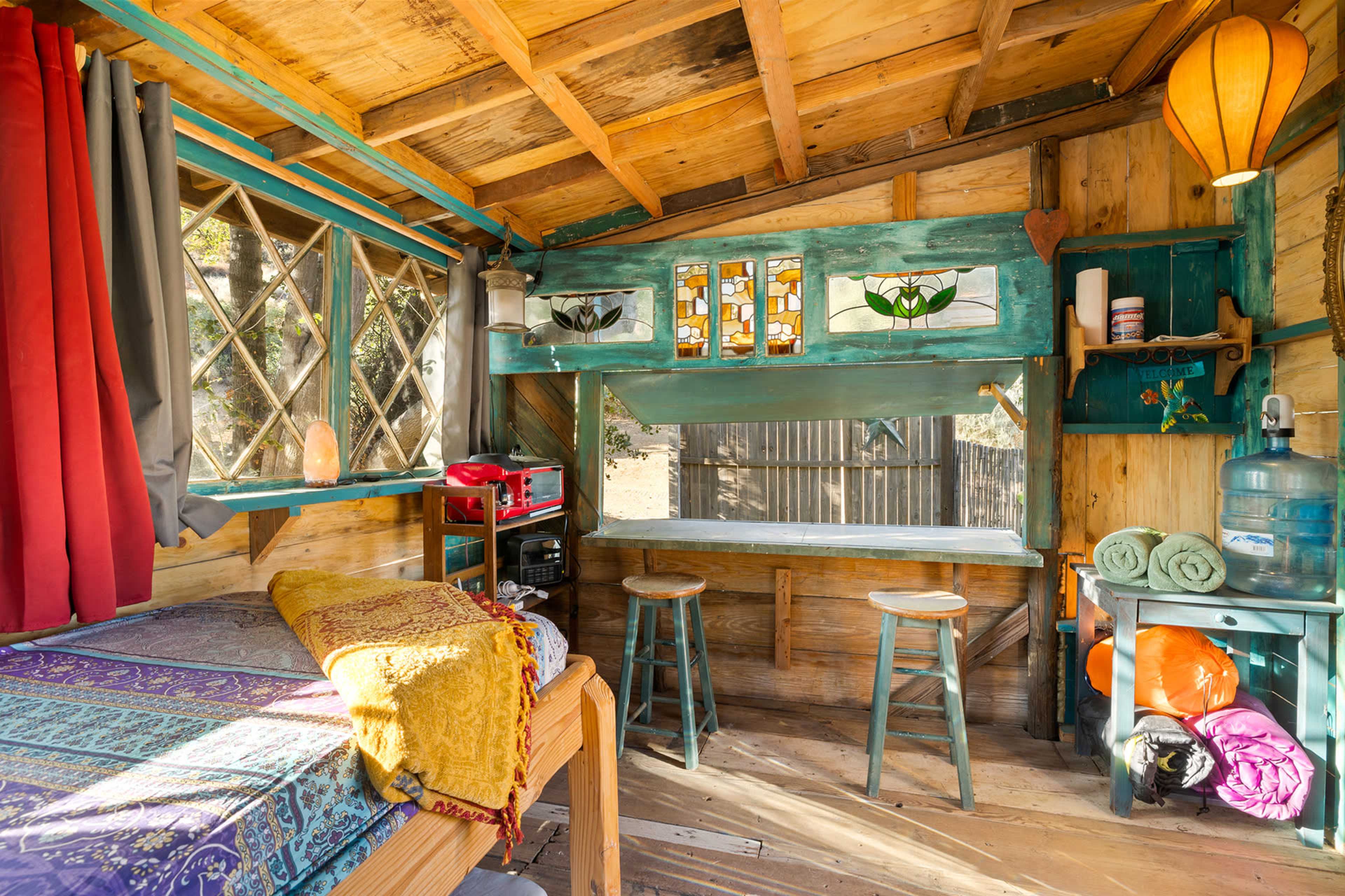 Groovy Patchwork Cabin on High Desert Ranch Image in , Leona Valley, CA