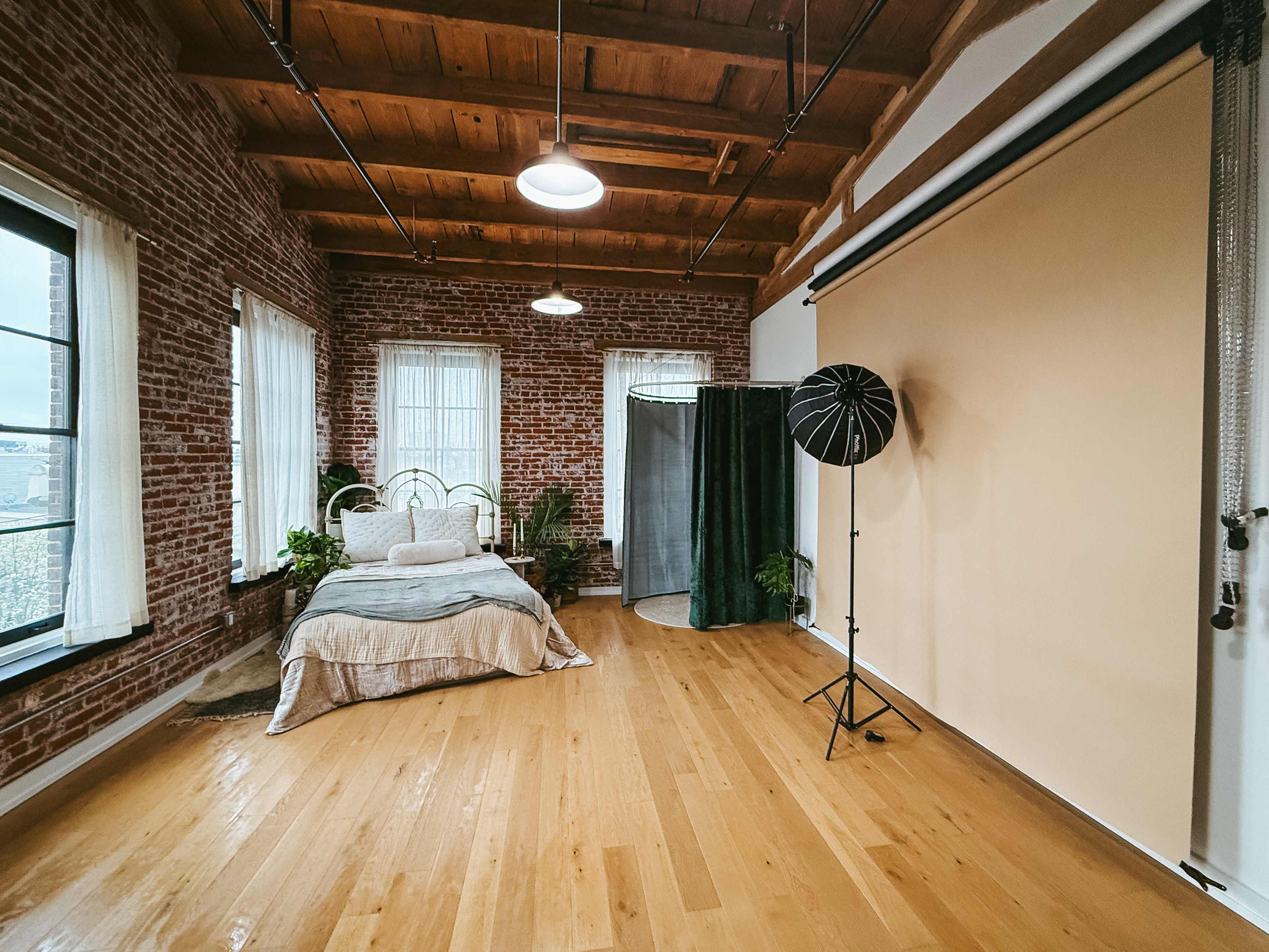 Flicker Studio Co. - Dreamy Fishtown Photo Studio with Boudoir Set and Natural Light Image in North Philadelphia, Philadelphia, PA