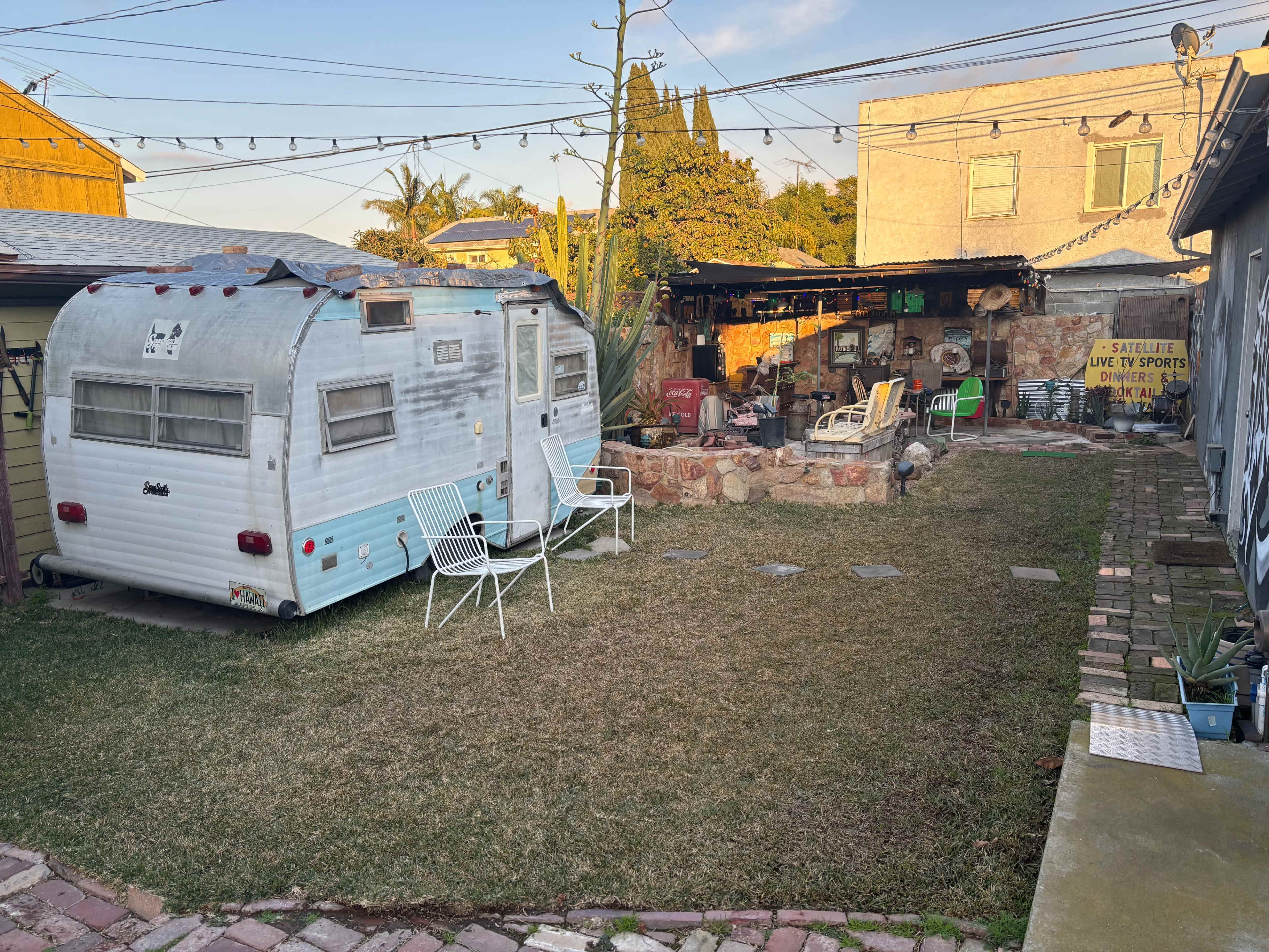 2 Vintage Backyards- Tropical Tiki  & Desert Cantina Image in Rose Park, long beach, CA