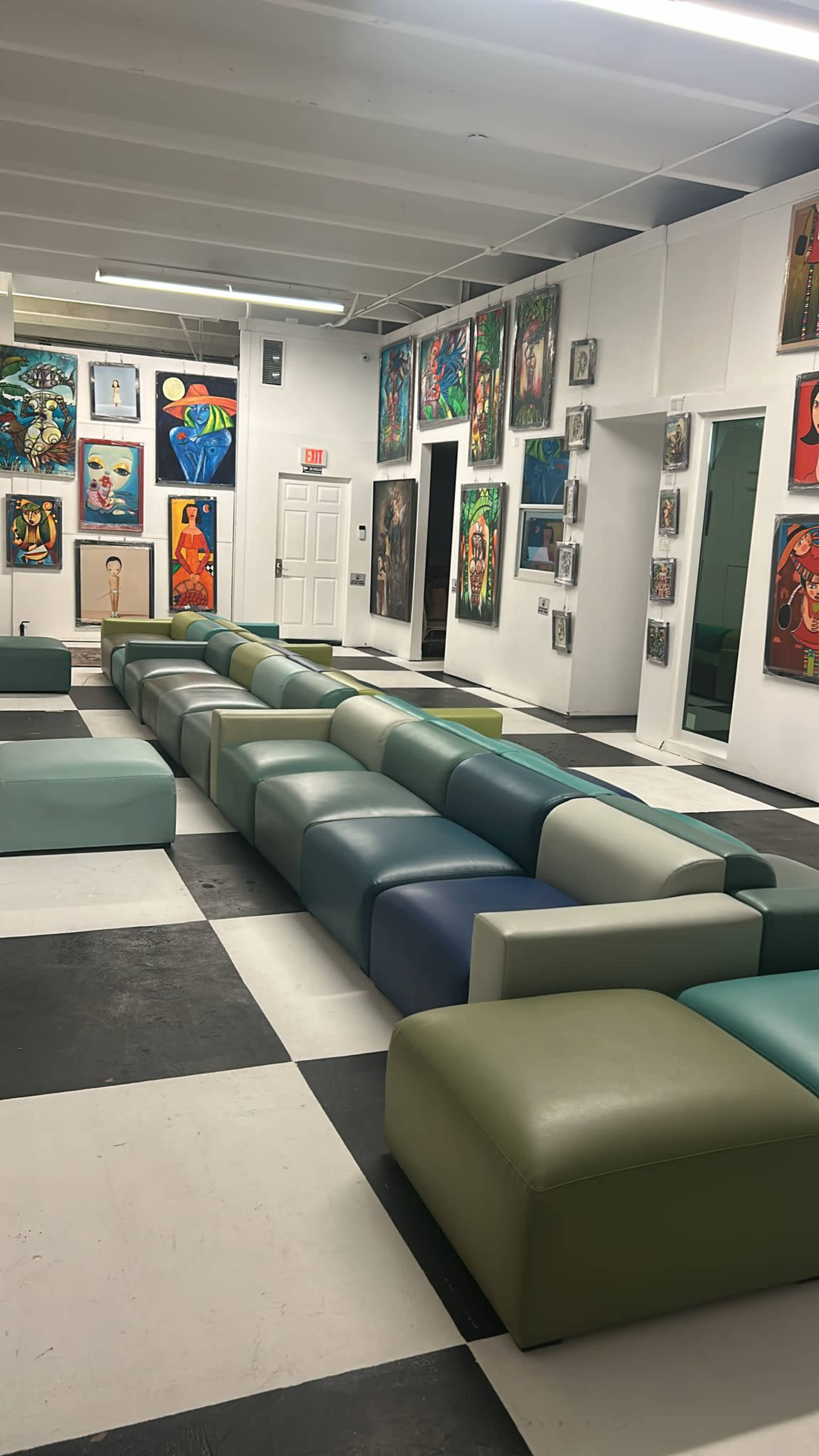 Unique Industrial Modern Art Gallery Studio Image in Ives Estates, MIAMI, FL