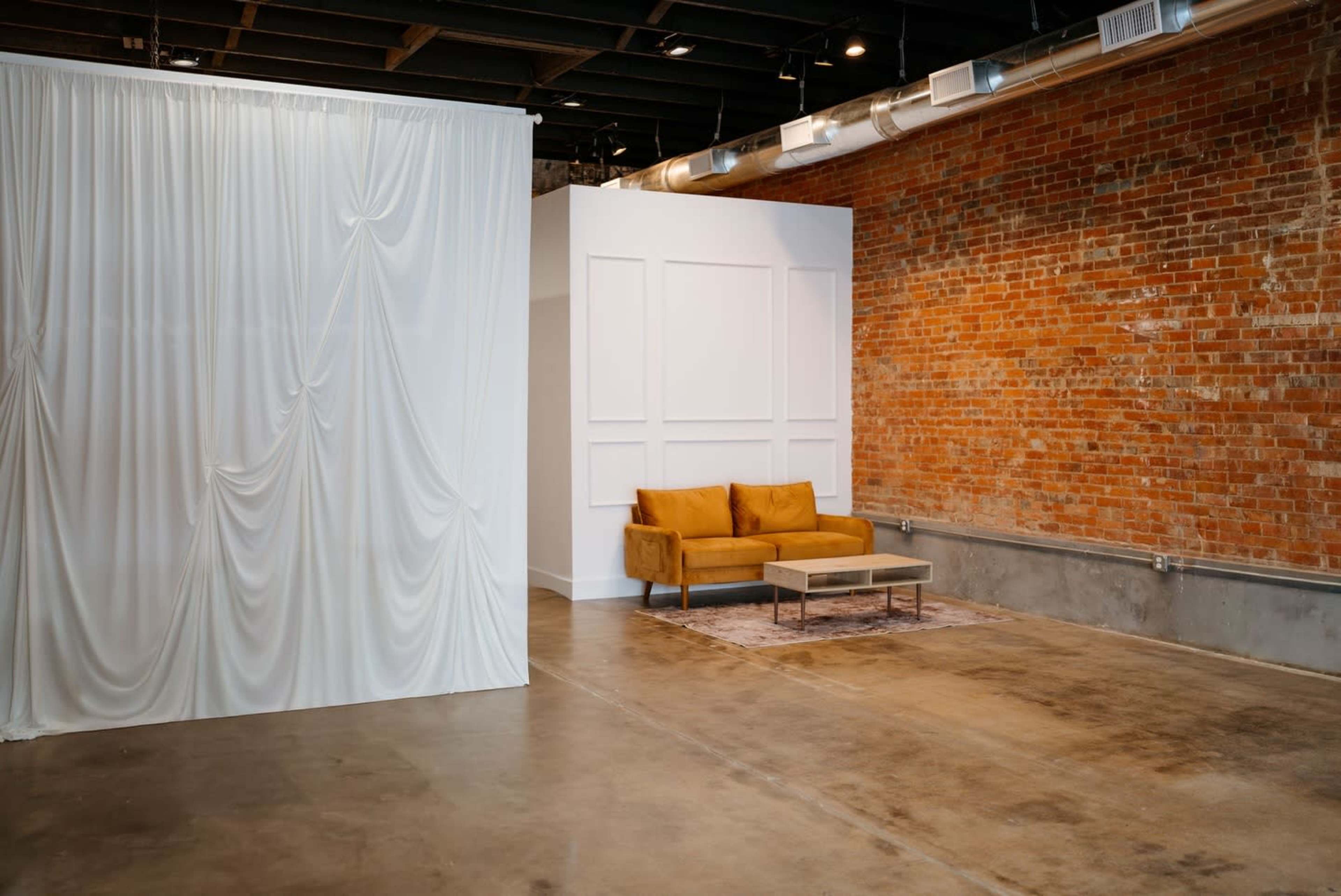 A minimal + versatile space designed for intimate gatherings or creative projects. Image in Ennis, Ennis, TX