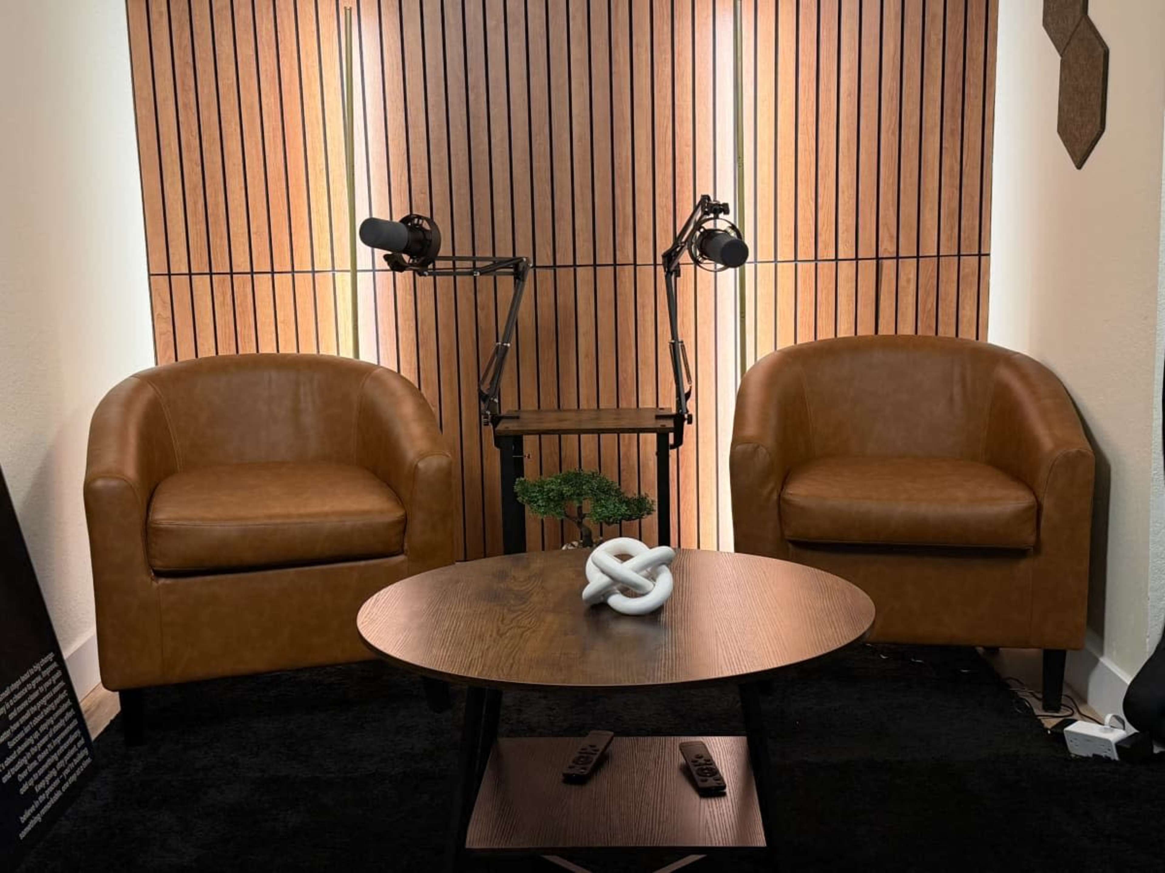 Hilltop Podcast Studio with Warm Editorial Aesthetic Image in Vallejo, Vallejo, CA