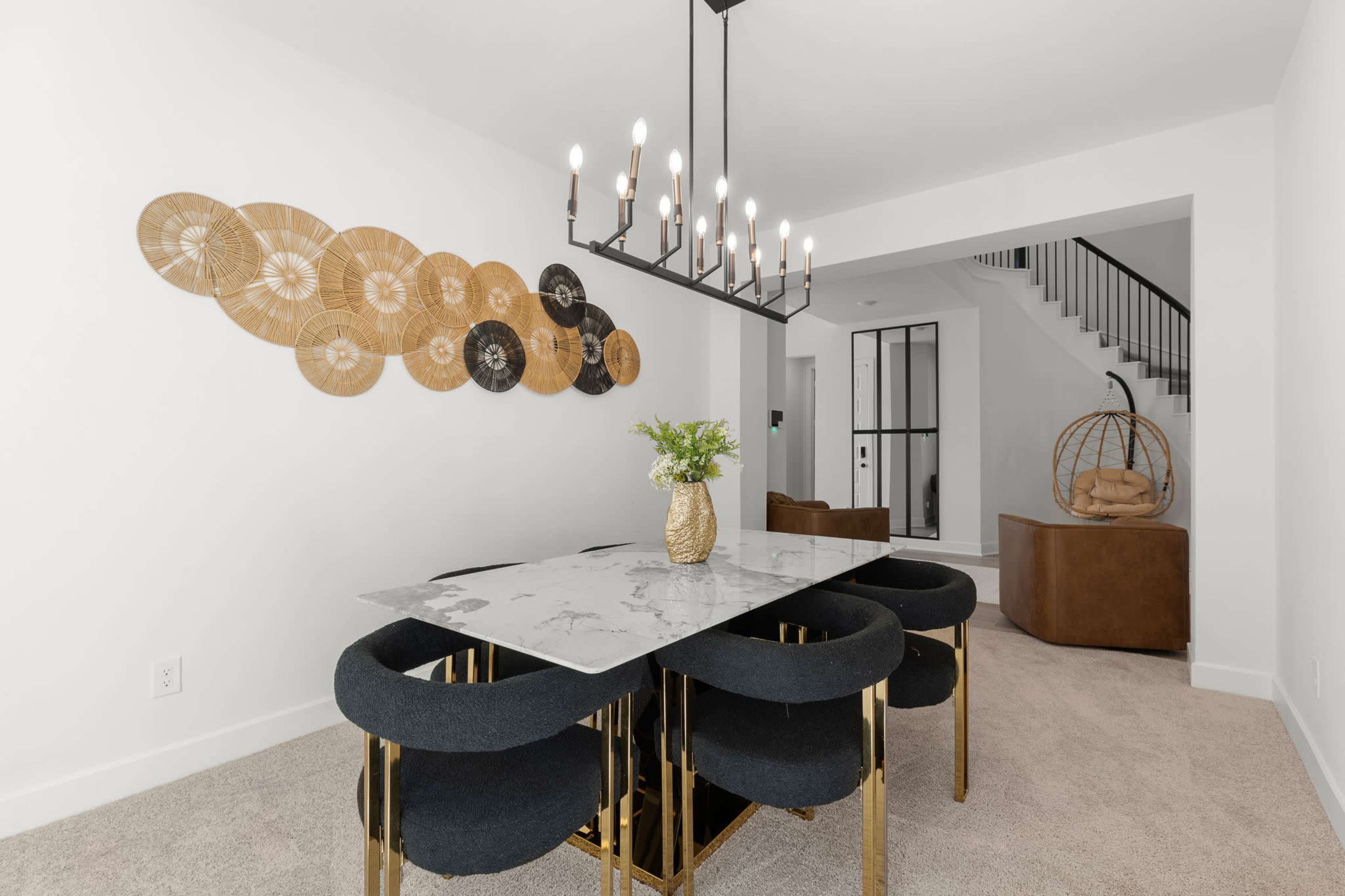 Luxury High End Spiral Staircase Modern Home Image in , Katy, TX