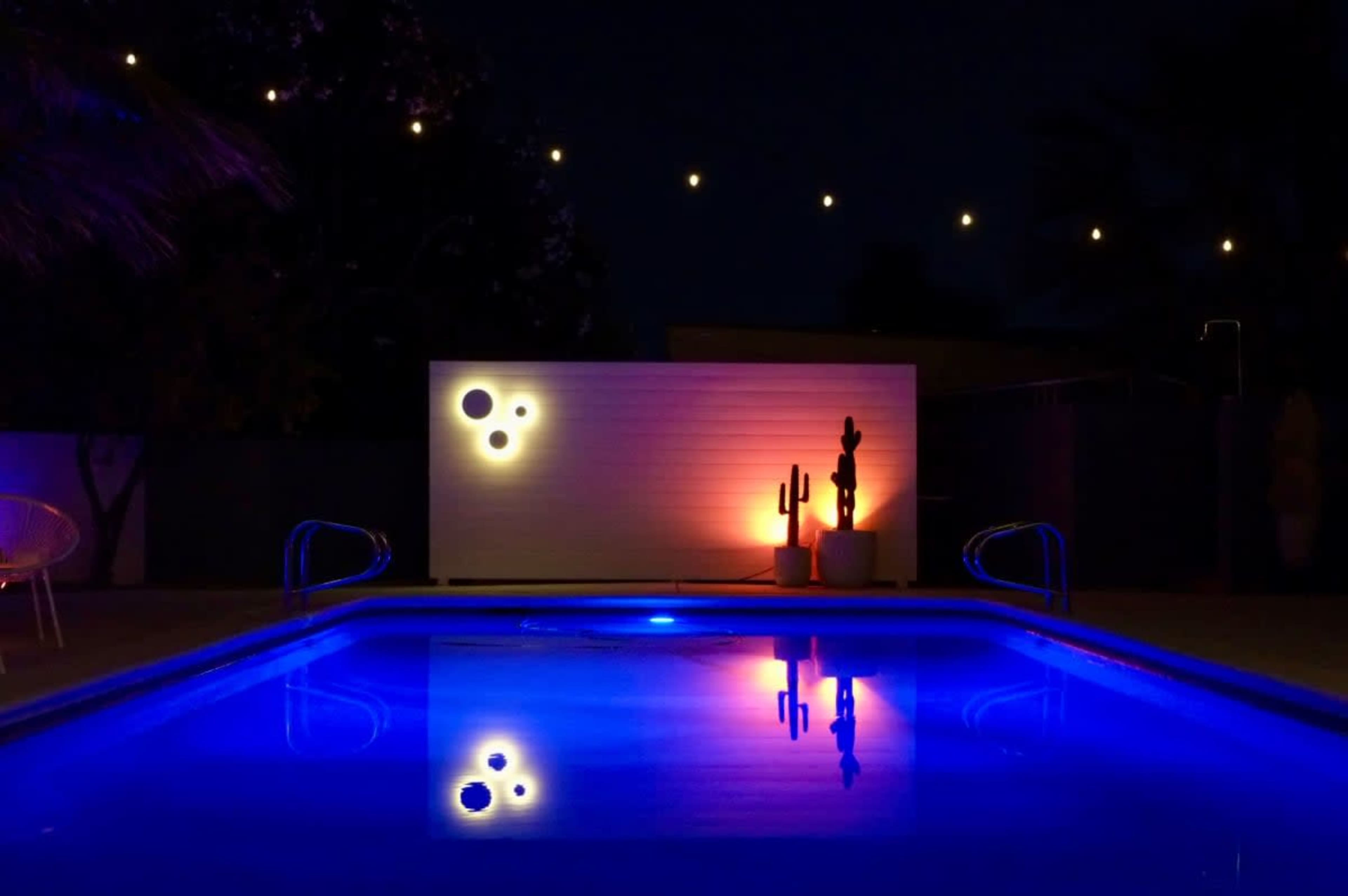 Desert Meets Miami - Colorful Poolside Shoot Location Image in McNeil Estates, Las Vegas, NV