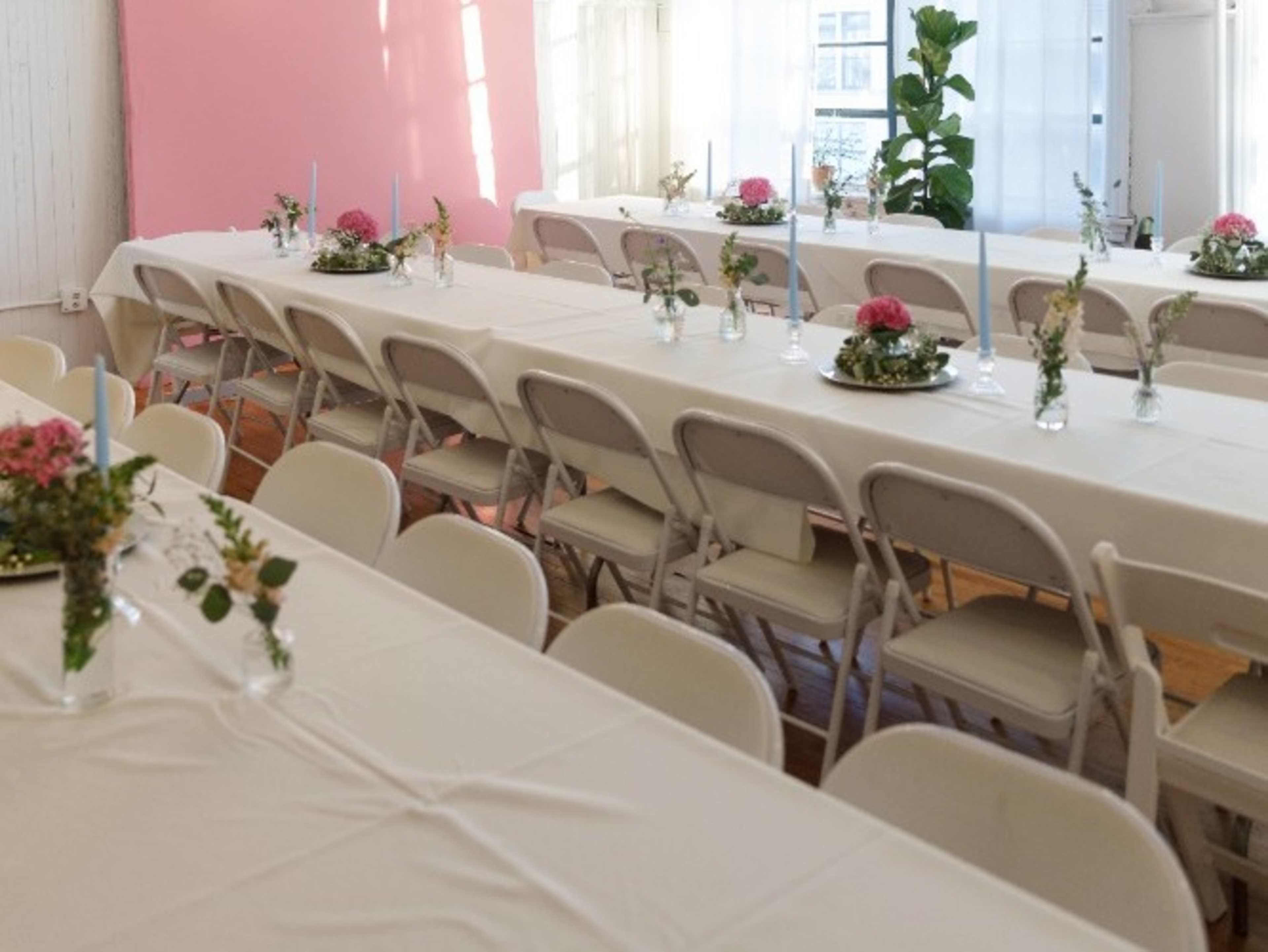 Folding Tables, Chairs, and Linens